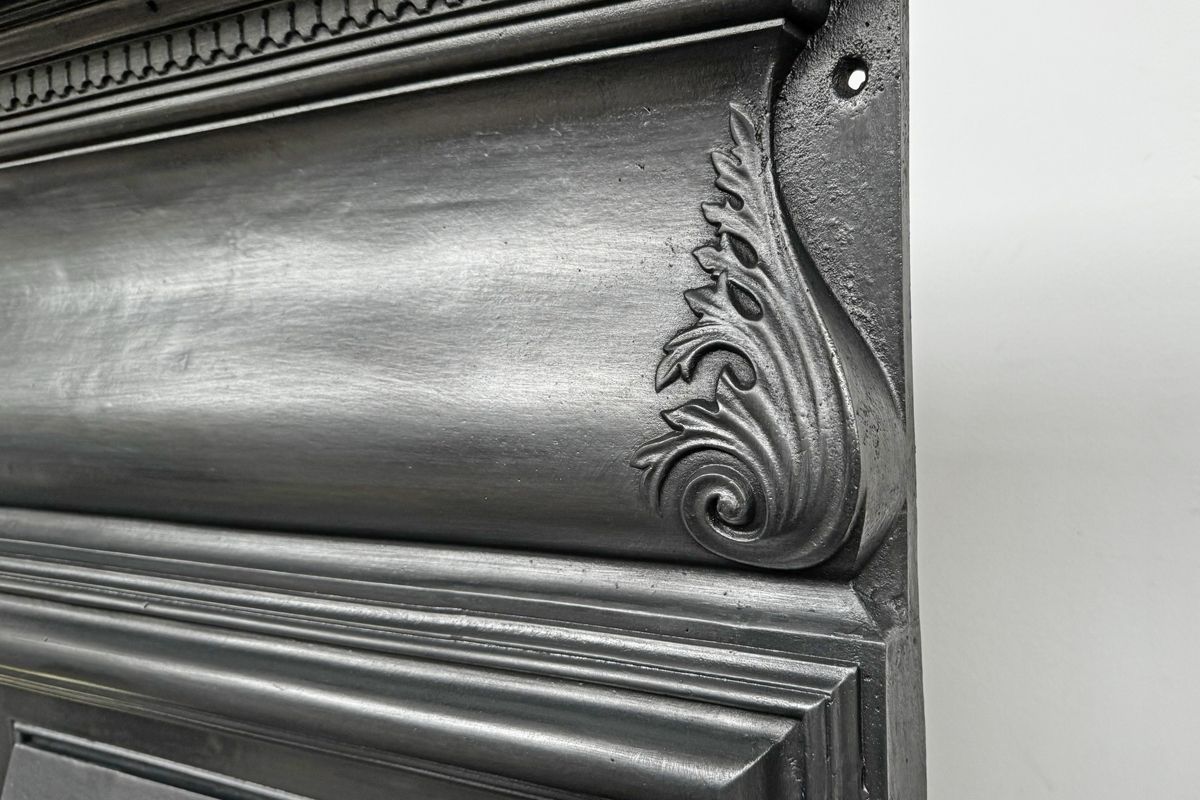 Antique Late Victorian Cast Iron And Tiled Combination Fireplace photo for sale