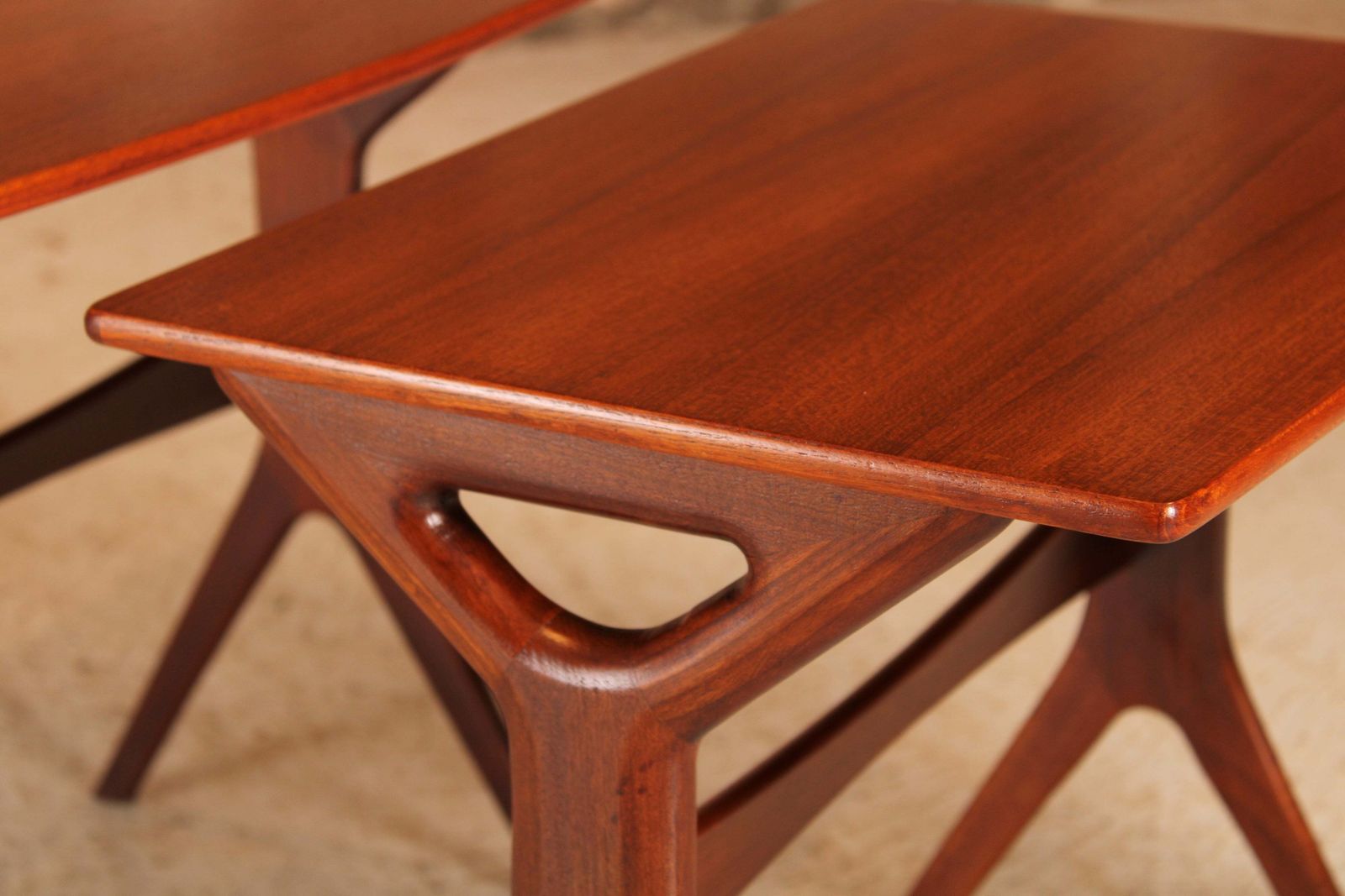 Danish Mid Century Teak Nest Of Tables By Johannes Andersen For Cfc Silkeborg, Circa 1960s photo buy