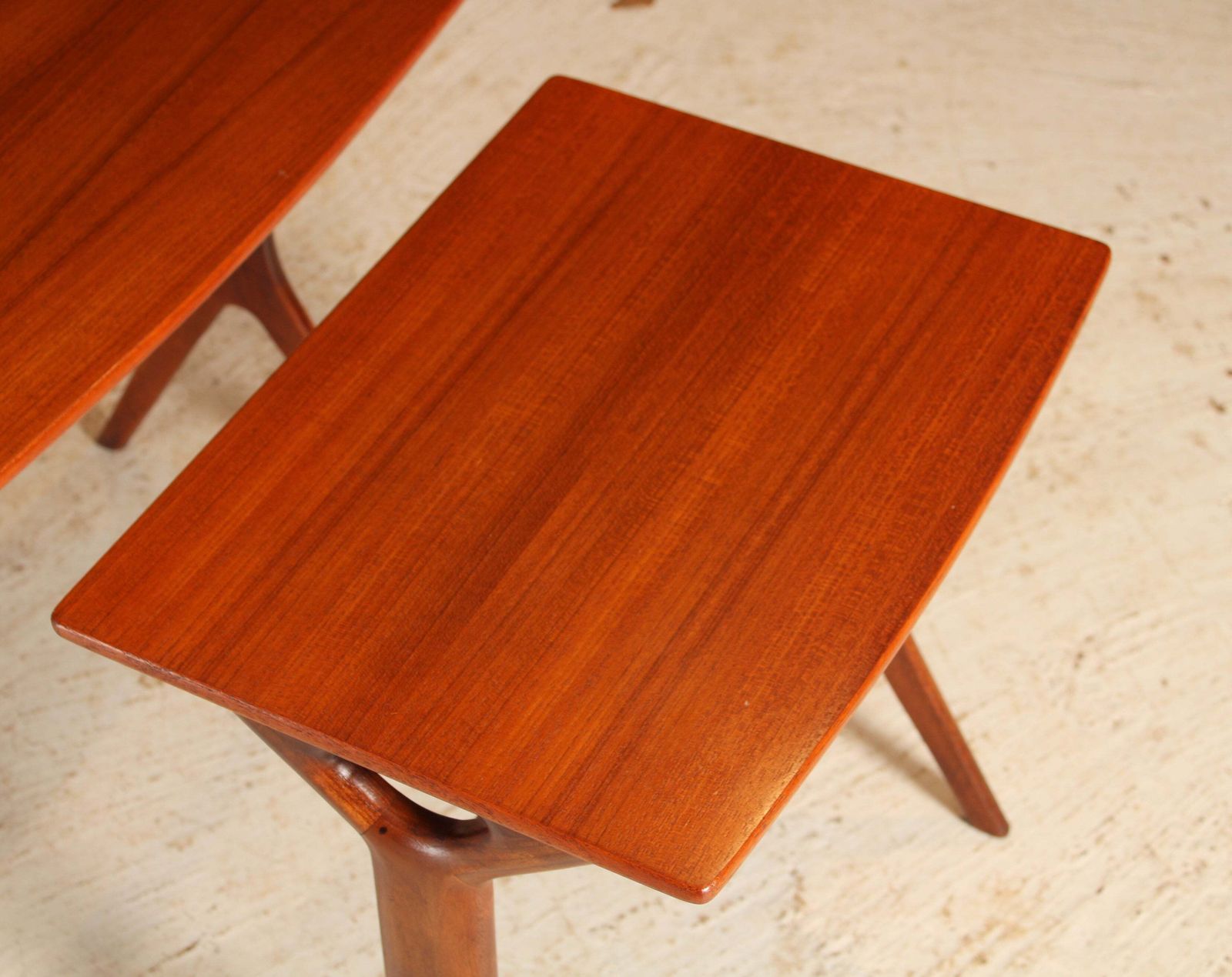 Danish Mid Century Teak Nest Of Tables By Johannes Andersen For Cfc Silkeborg, Circa 1960s photo vintage