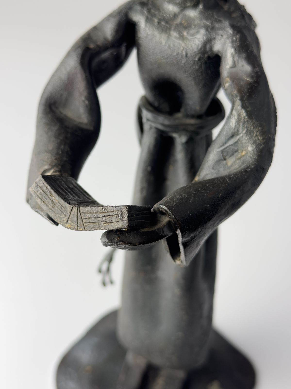 photo for sale Vintage Brutalist Sculpture "Monk" By Salvino Marsura, Italy 1970s