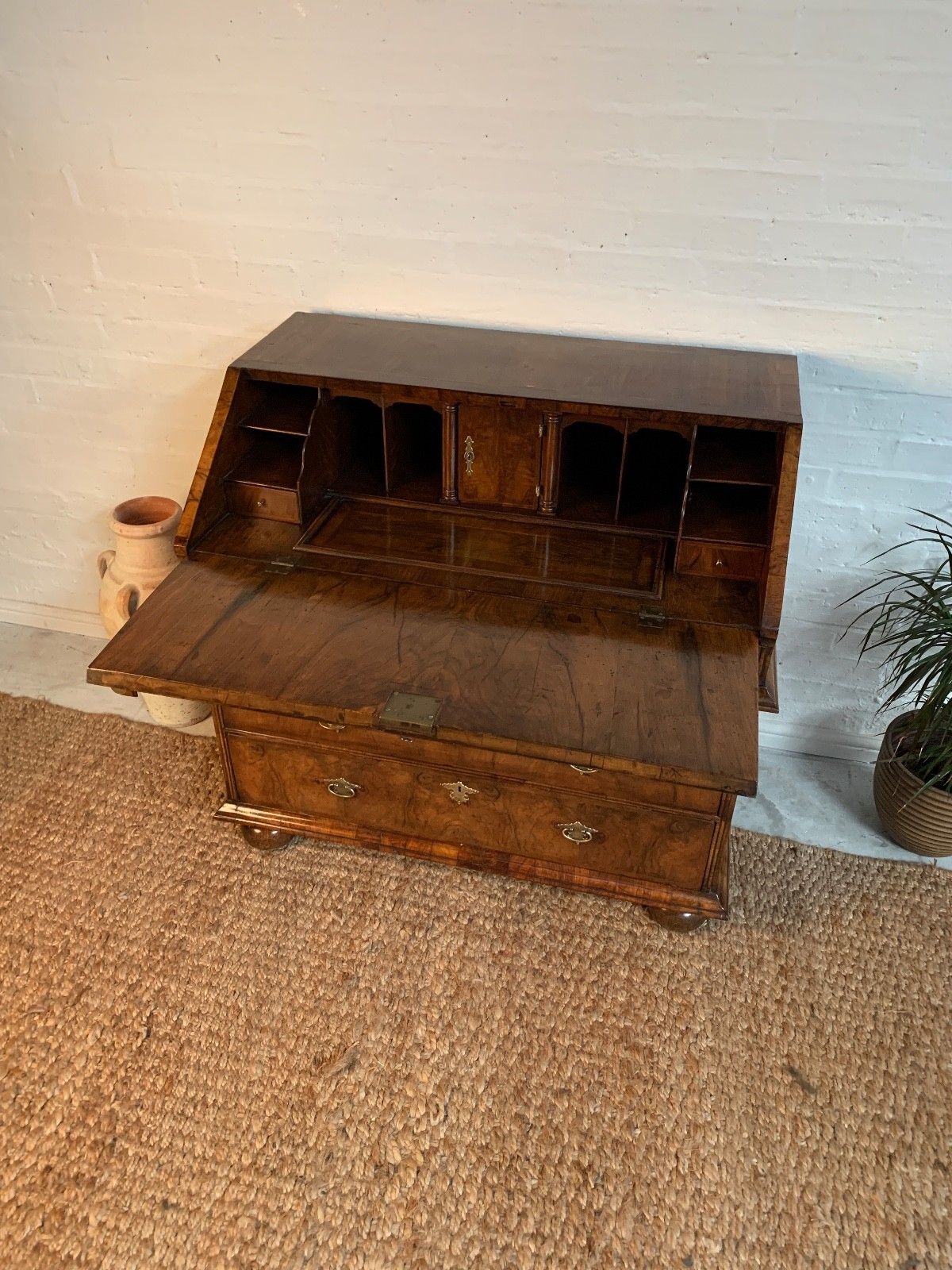 Victorian Burr Walnut Bureau – Beautiful Condition | 19th Century photo for sale