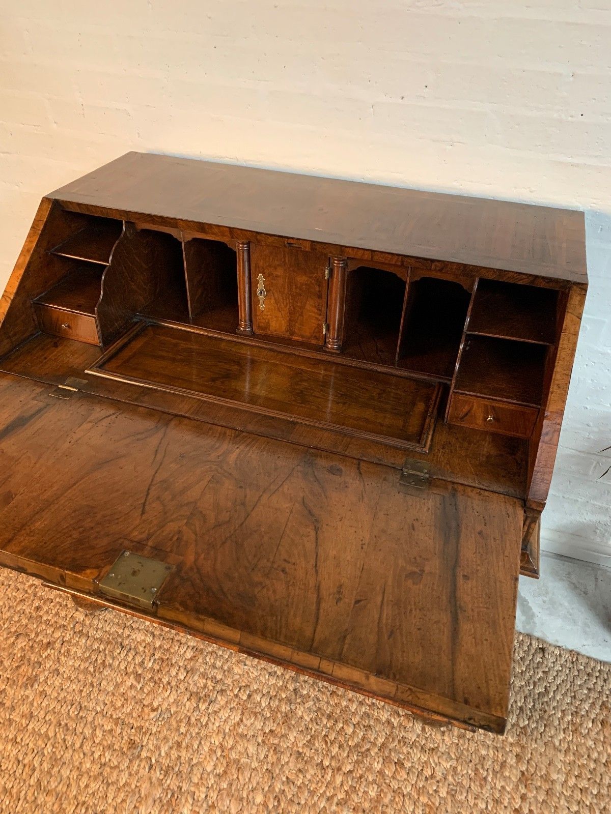 Victorian Burr Walnut Bureau – Beautiful Condition | 19th Century photo Furniture
