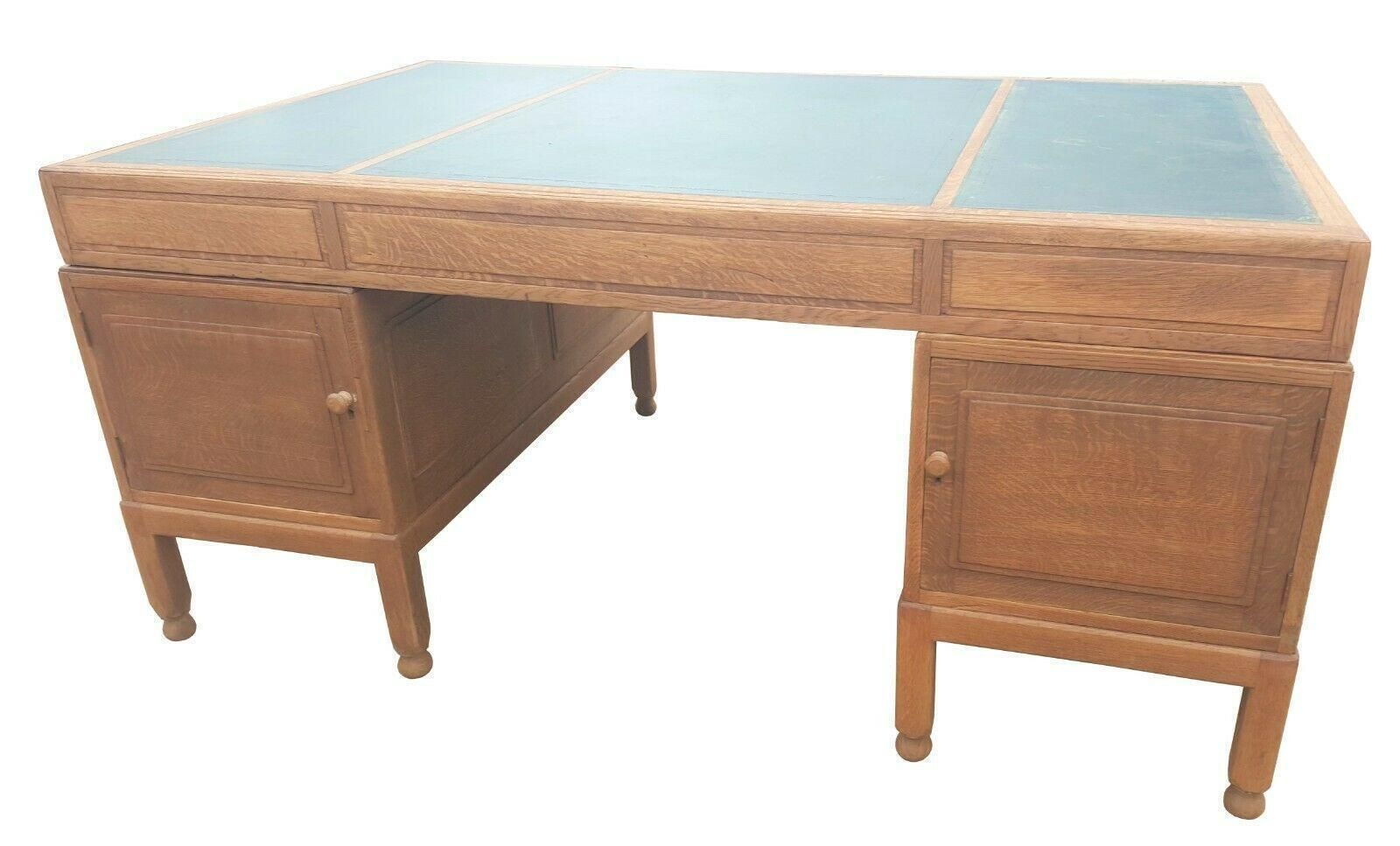 Heals Oak Partners Desk 1920's Heals London photo Furniture