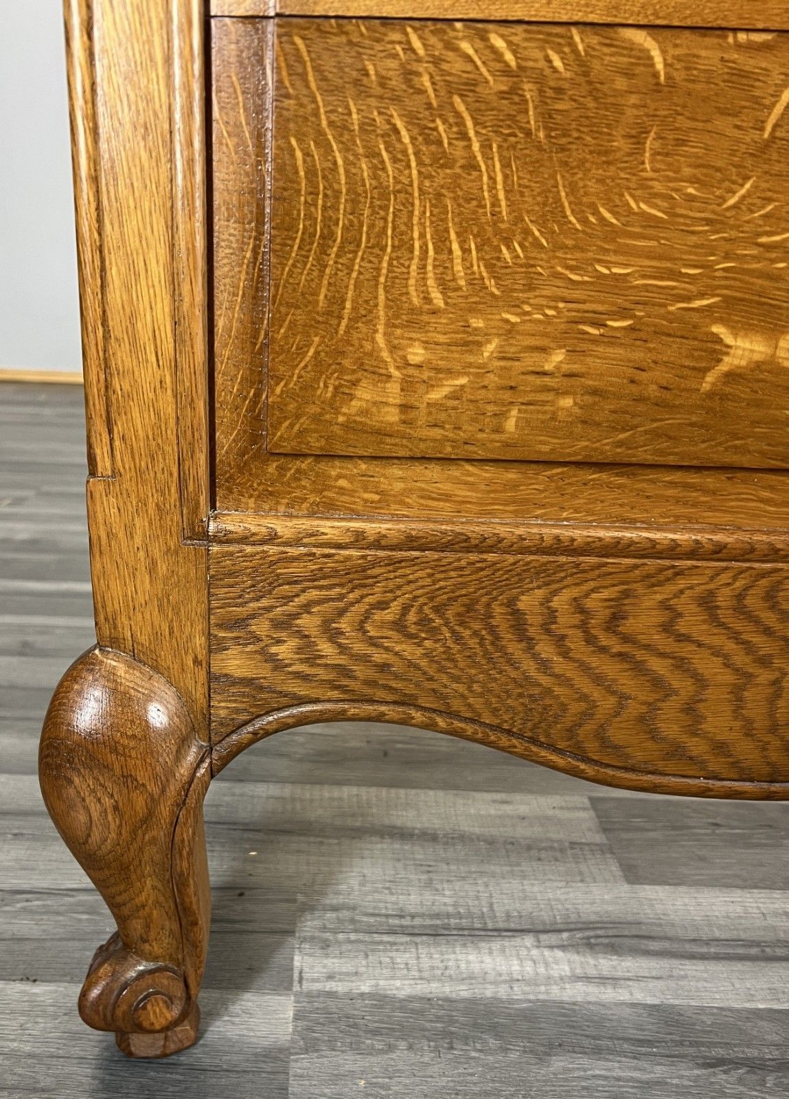 Bed Vintage French Louis XVI King Size Bed Frame Oak Carved Headboard Lot 4604 photo buy