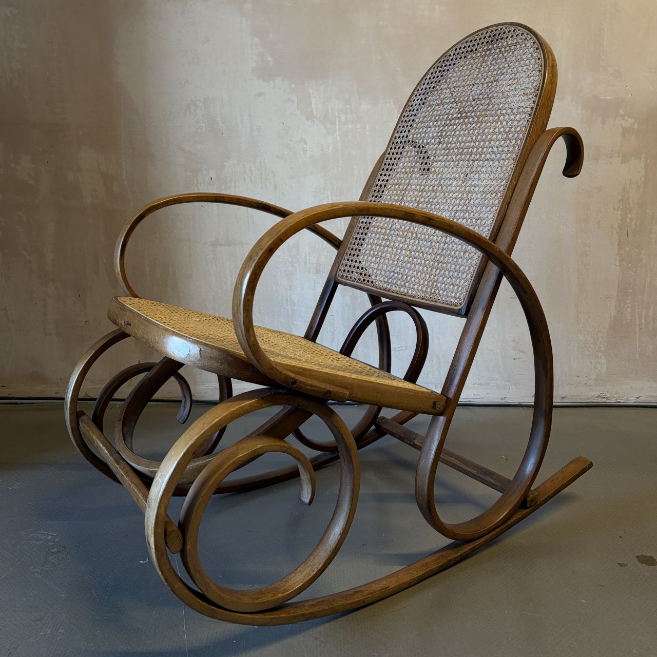 Bentwood And Cane Rocking Chair photo furniture