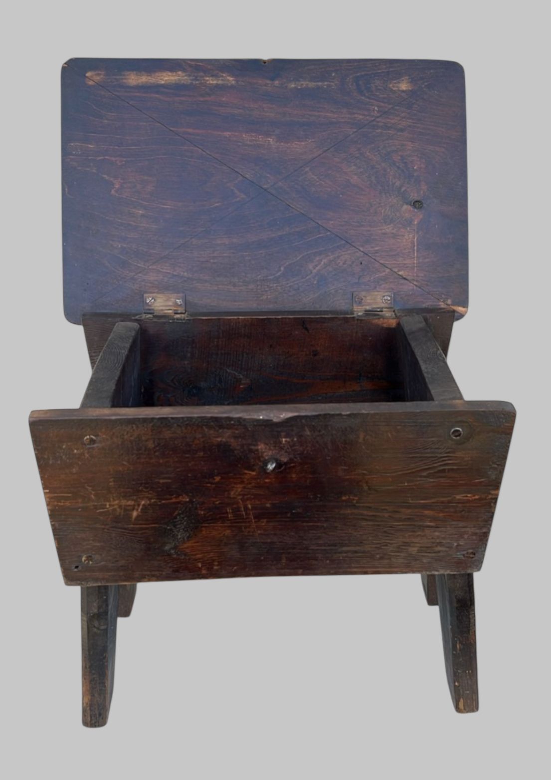 Rare Early C19th English Oak Salt Box photo furniture