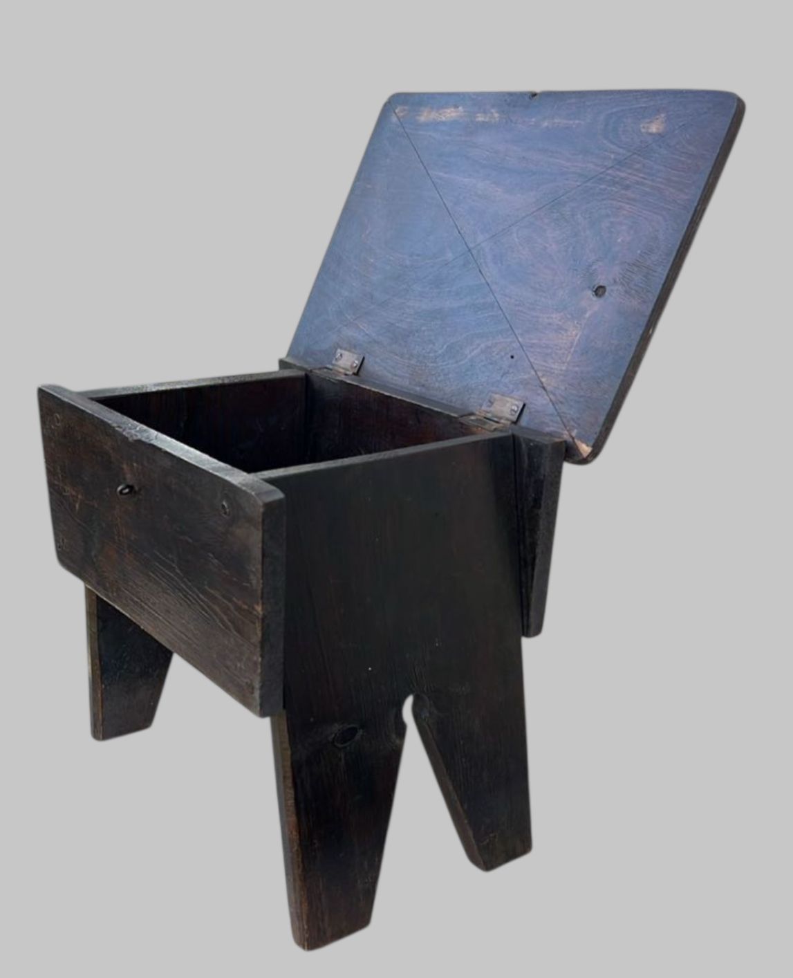 Rare Early C19th English Oak Salt Box photo Home Decor
