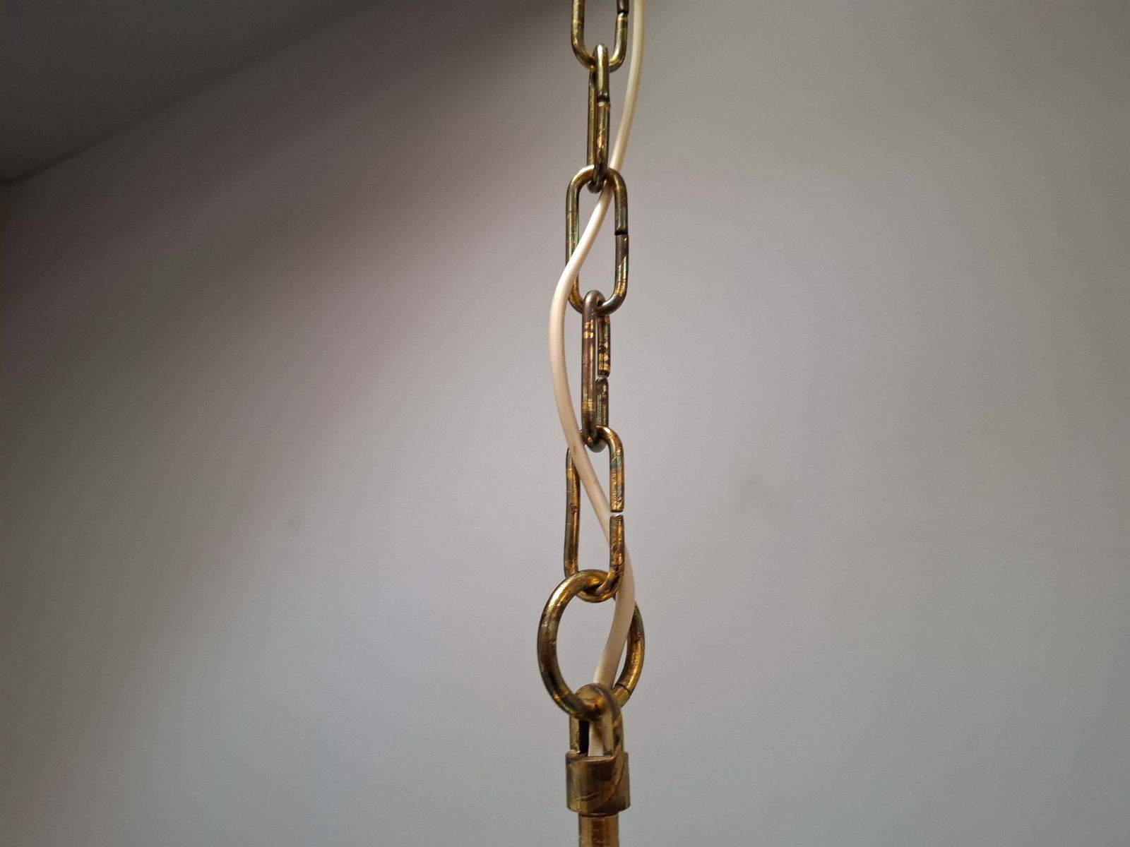 Lighting Midcentury Brass And Smoked Bubble Glass Pendant By Kamenický šenov, 1960s photo
