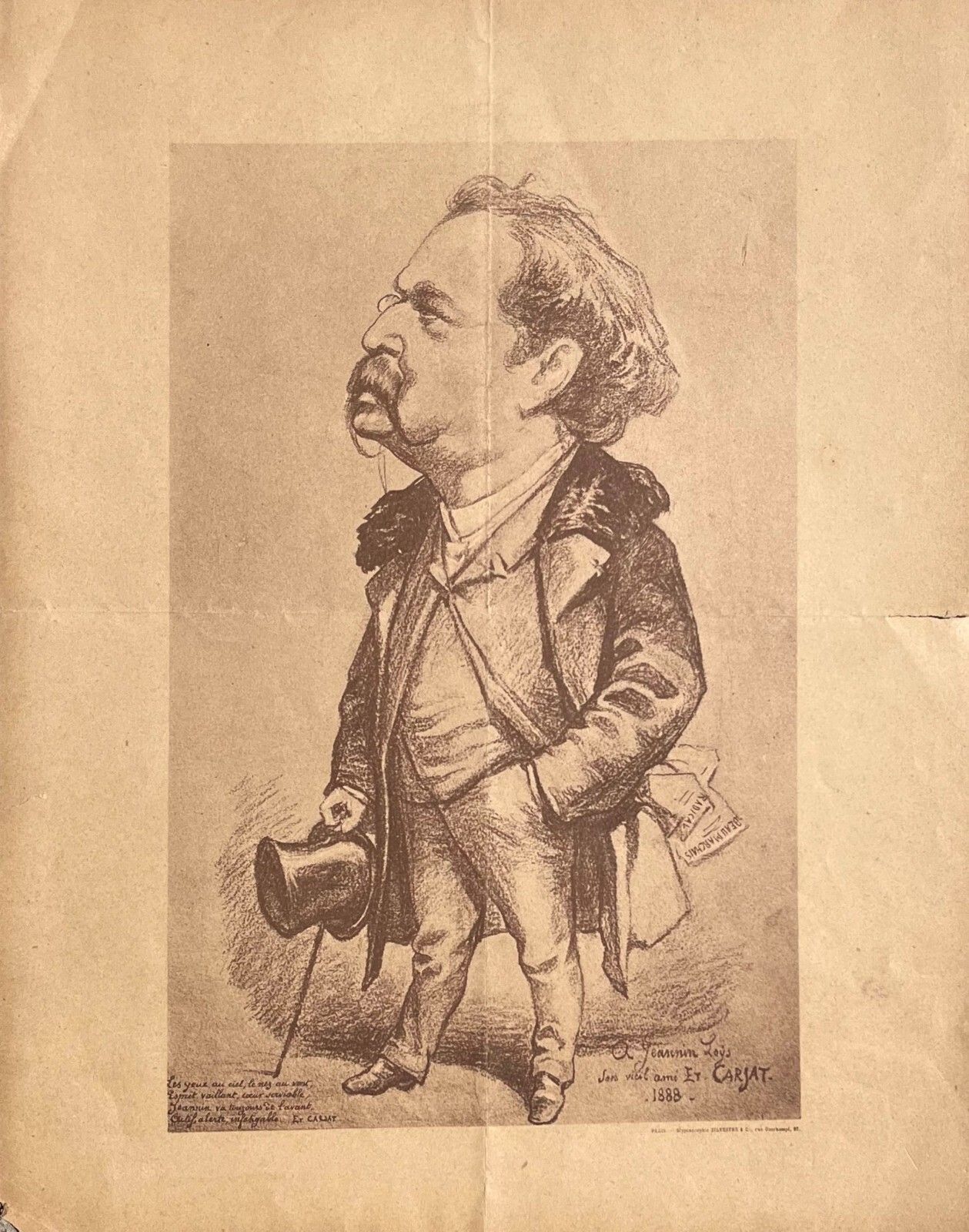 152nd Diner Du Bon Bock 1888 Etienne Carjat Caricature