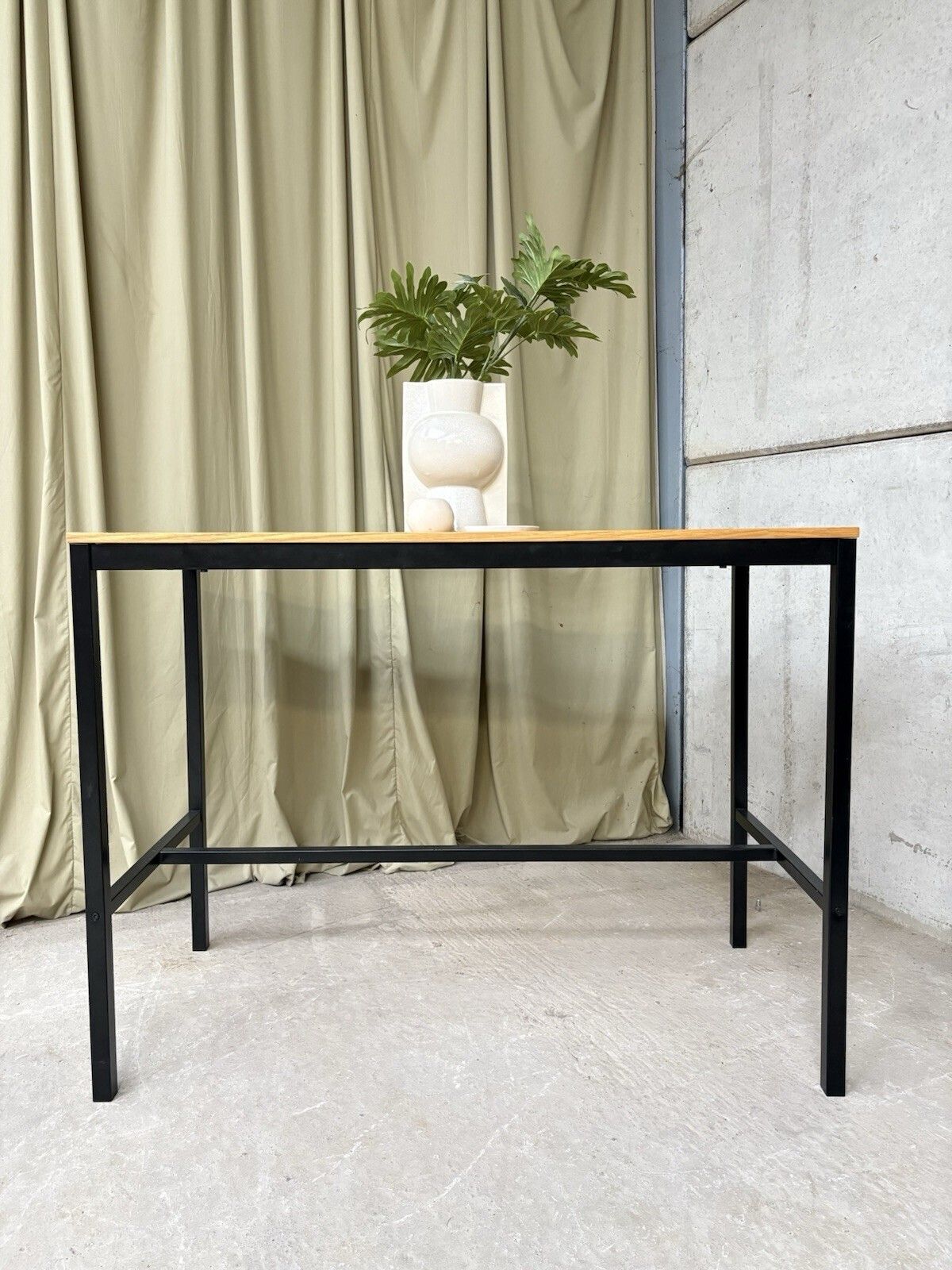 Industrial Mid Century Vtg Style Dining Kitchen Bench High Bar Table Island R953 photo 281.75
