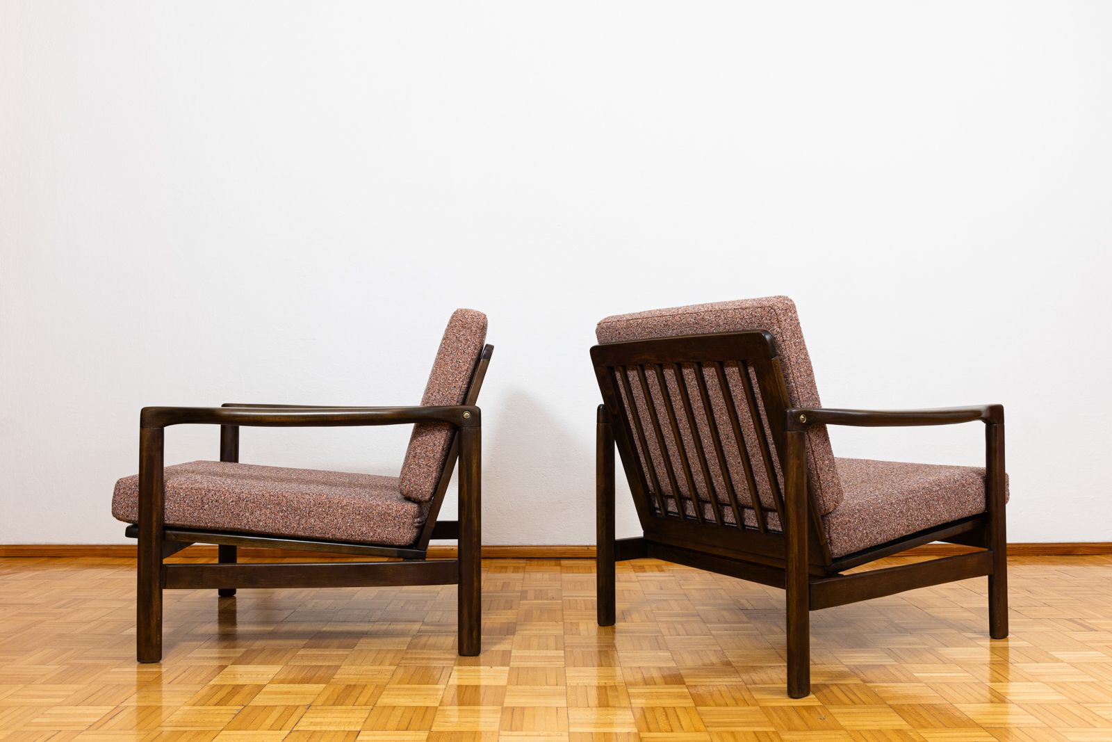 Furniture Mid Century Armchairs By Zenon Bączyk, 1960's, Set Of 2 photo