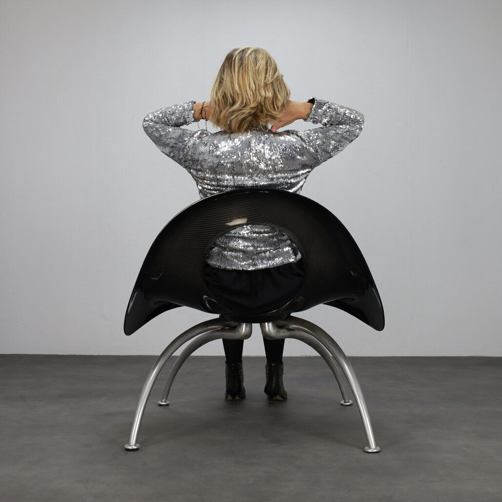 Very Rare Carbon Fibre “Elephant” Lounge Chair Herbert Schultes, Lensvelt