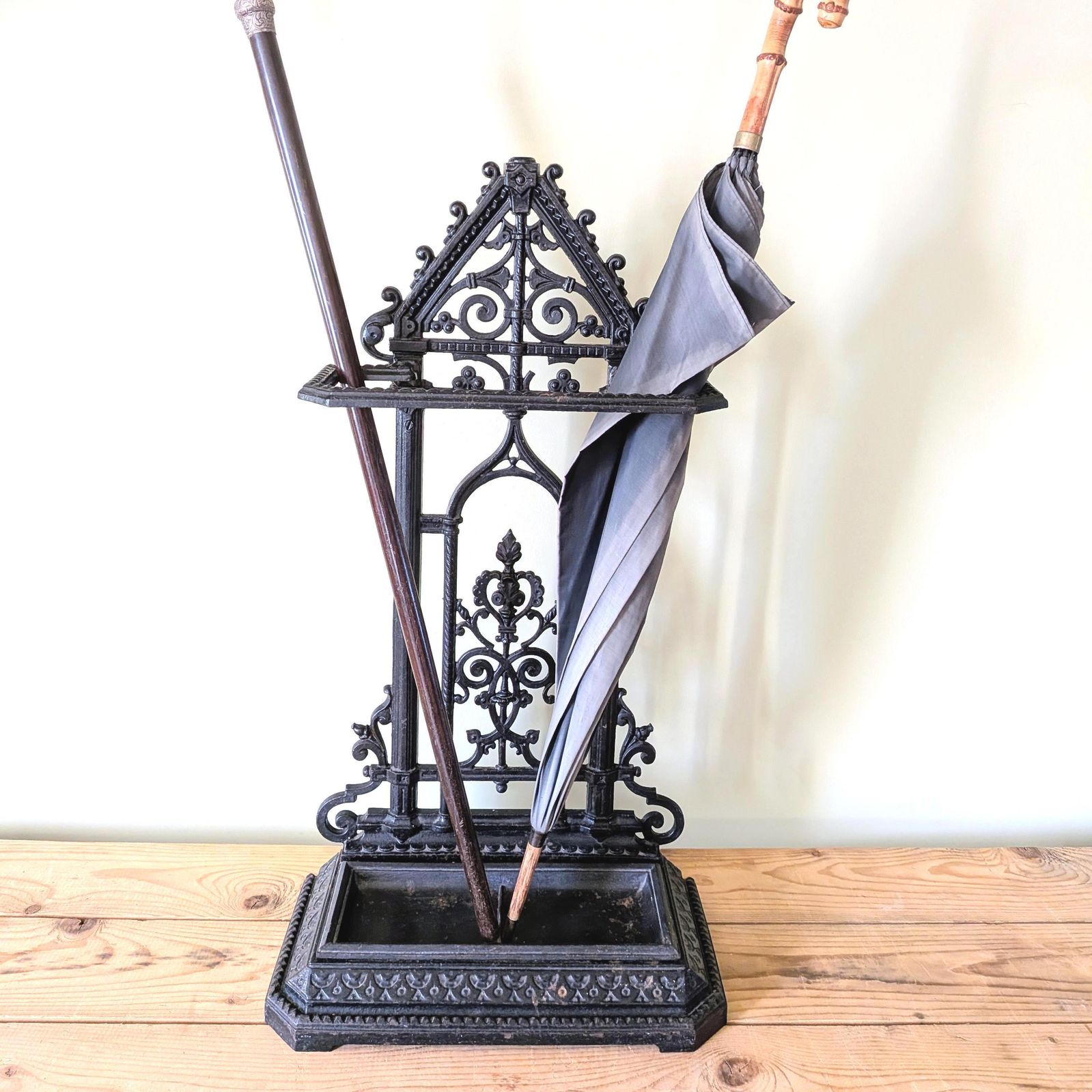 Victorian Cast Iron Umbrella Stand Or Stick Stand C1870 photo for sale