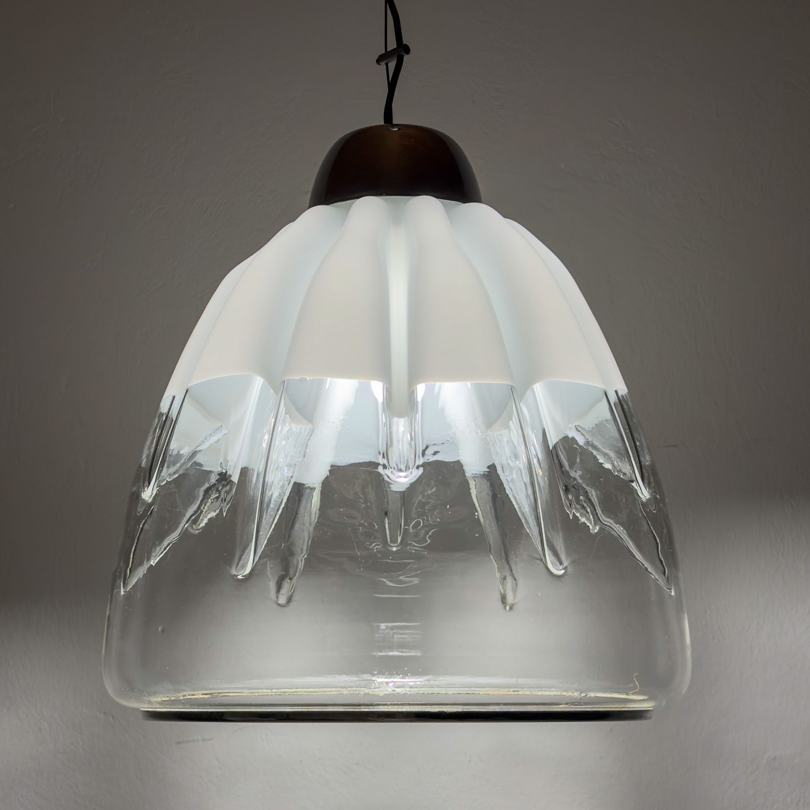 Original Murano Pendant Lamp By Toni Zuccheri For Veart, Italy 1960s photo 1650.0