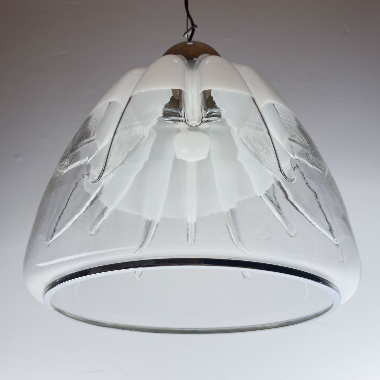 Original Murano Pendant Lamp By Toni Zuccheri For Veart, Italy 1960s photo vinterior