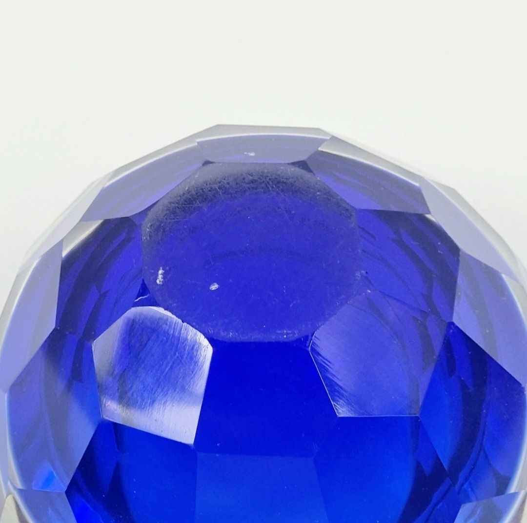 Large Sommerso Faceted Murano Glass Bowl/Catch All By Mandruzzato, Italy, 1970s photo buy