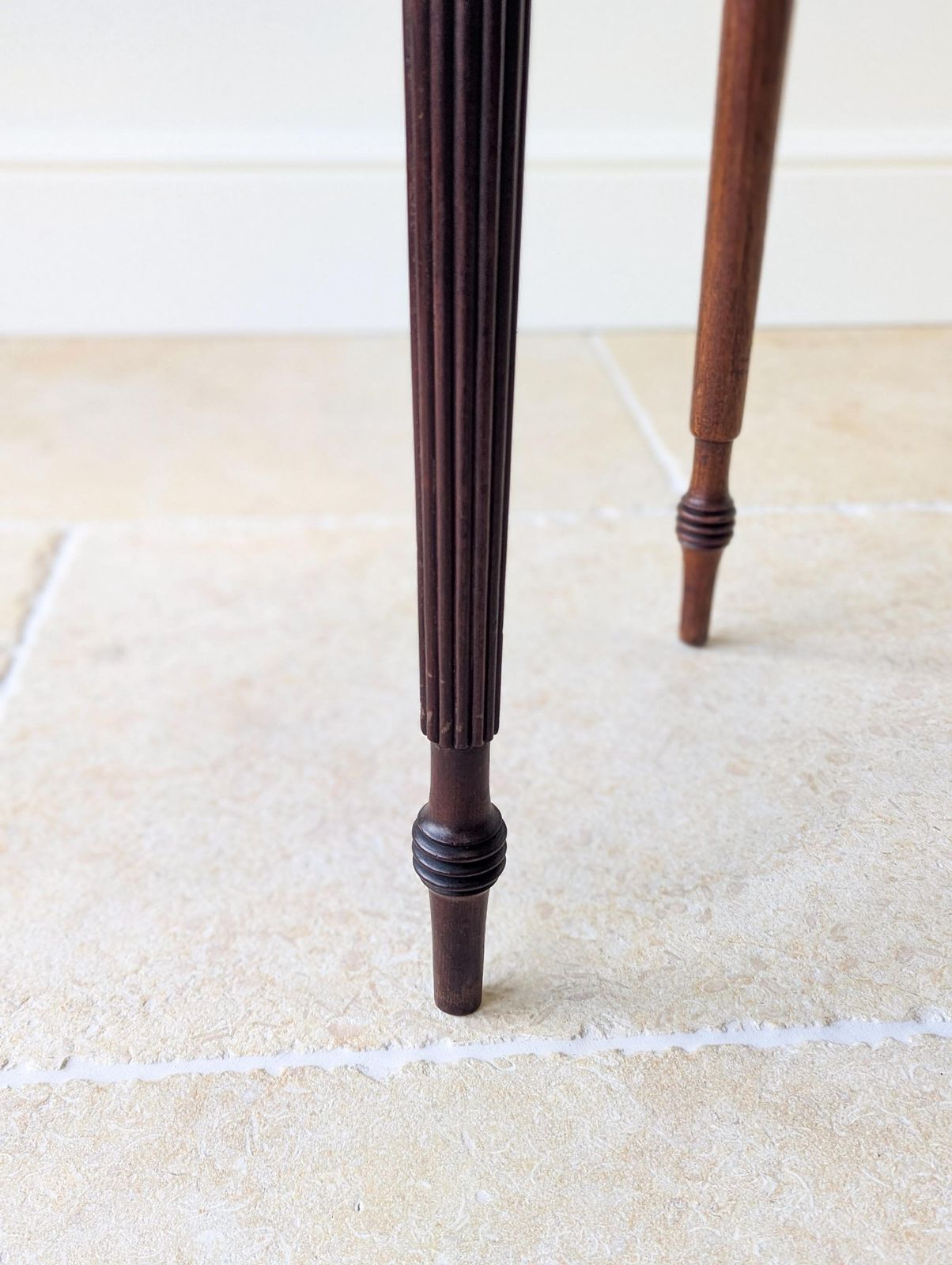 Antique Early 19th Century Mahogany Bow Front Writing Table photo vintage