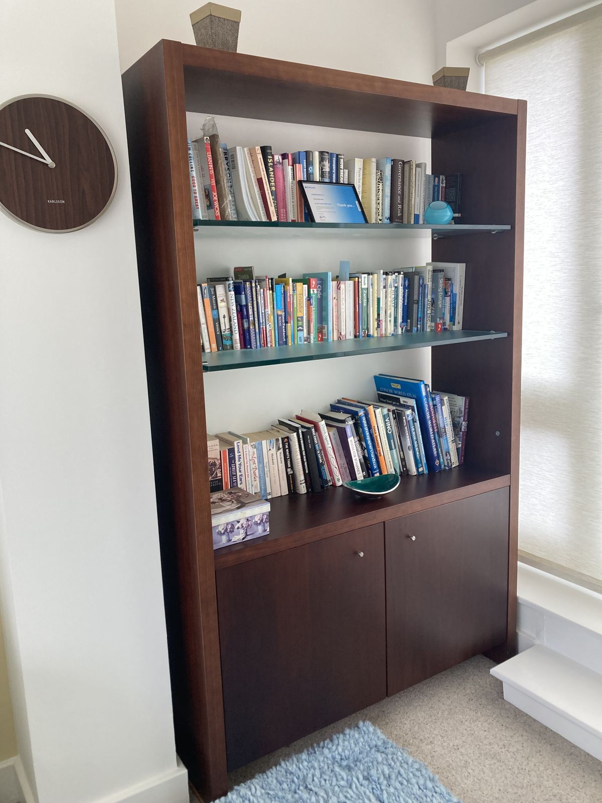 Contemporary Designer Home Office Suite: Desk, Chair And Matching  Bookcase photo buy
