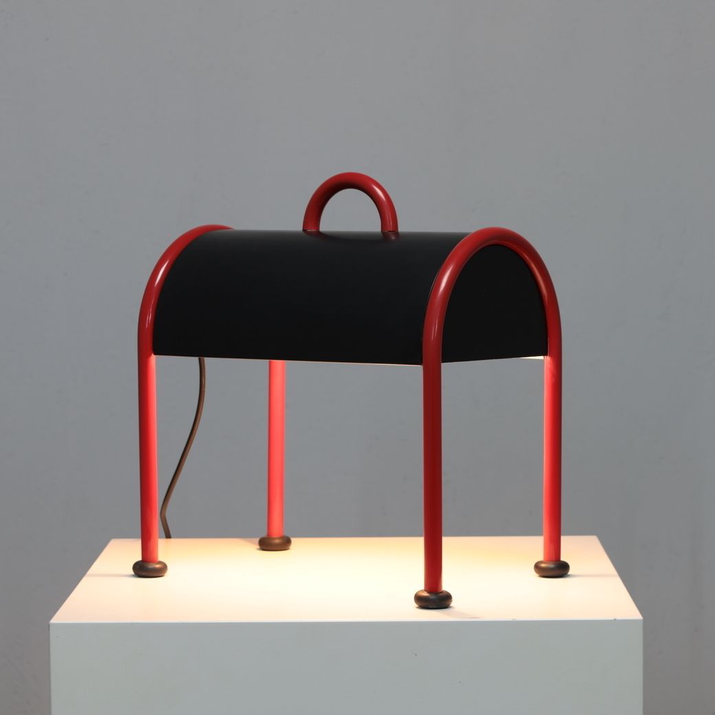 Table Lamp “Valigia” By Ettore Sottsass For Stilnovo, Italy, 1977 photo furniture