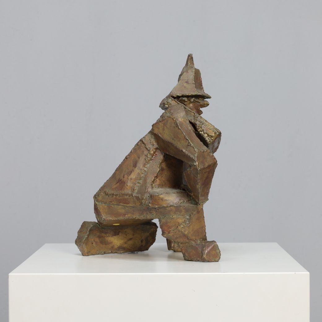 “Starke Jâan” Sculpture In Welded Steel By Louk Van Meurs, Netherlands, C. 1970s photo buy