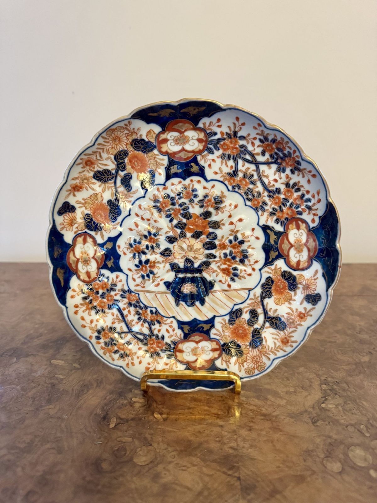 Fantastic Quality Collection Of Five Antique Japnese Imari Plates photo Home Decor