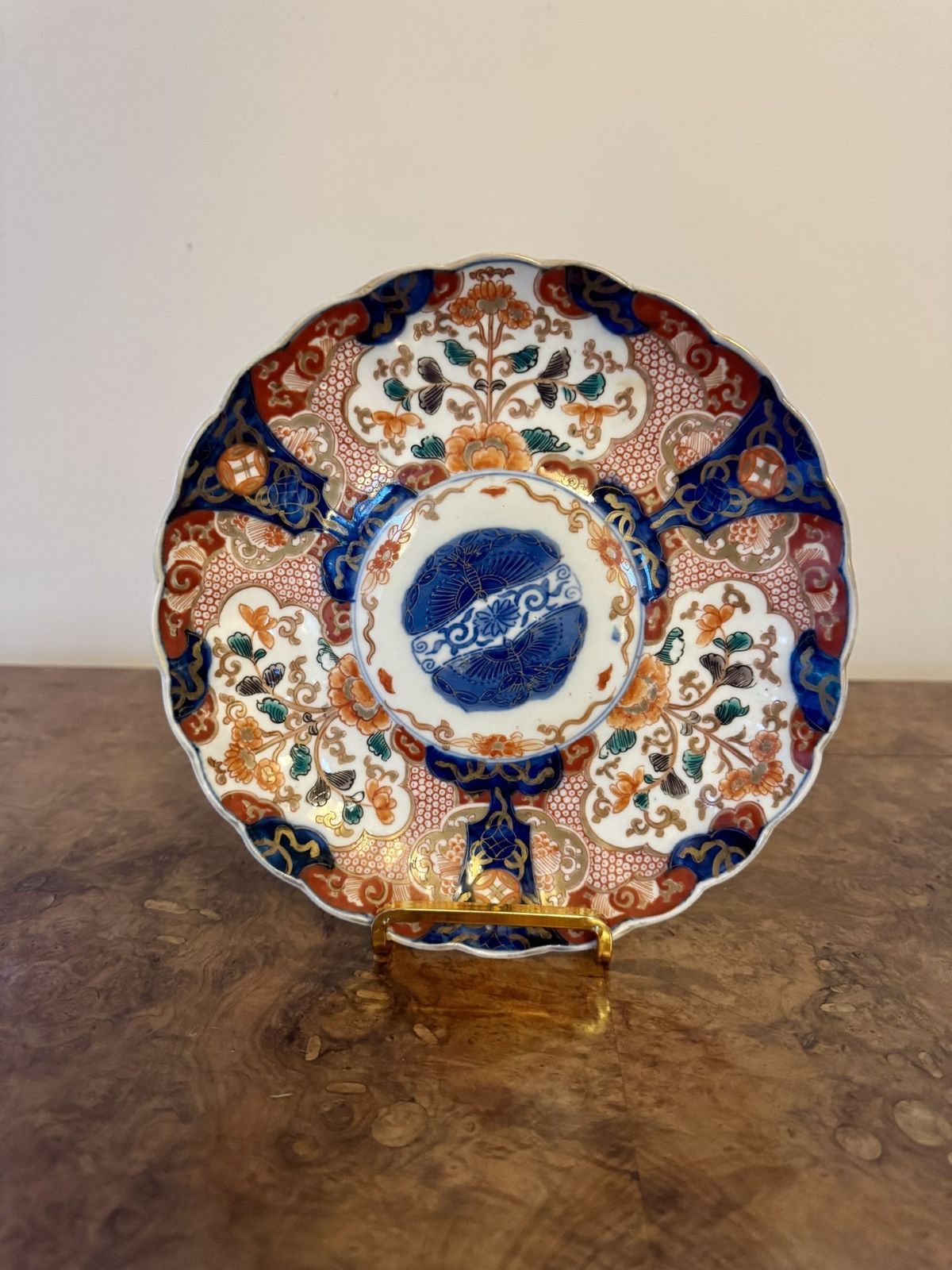 Fantastic Quality Collection Of Five Antique Japnese Imari Plates photo vinterior