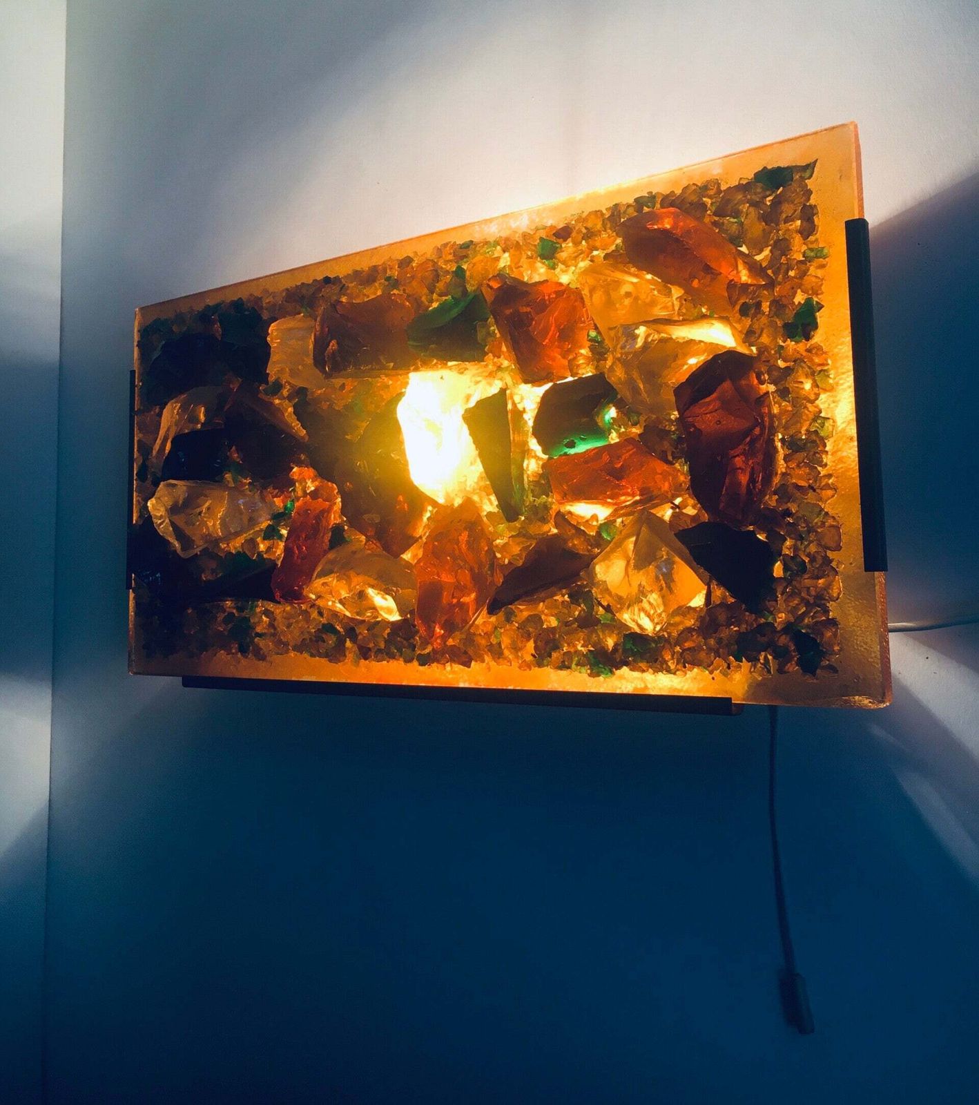 Vintage Design Art Glass Wandlamp Van Cosack Leuchten, Duitsland, Ca. Jaren 1960 photo Verlichting