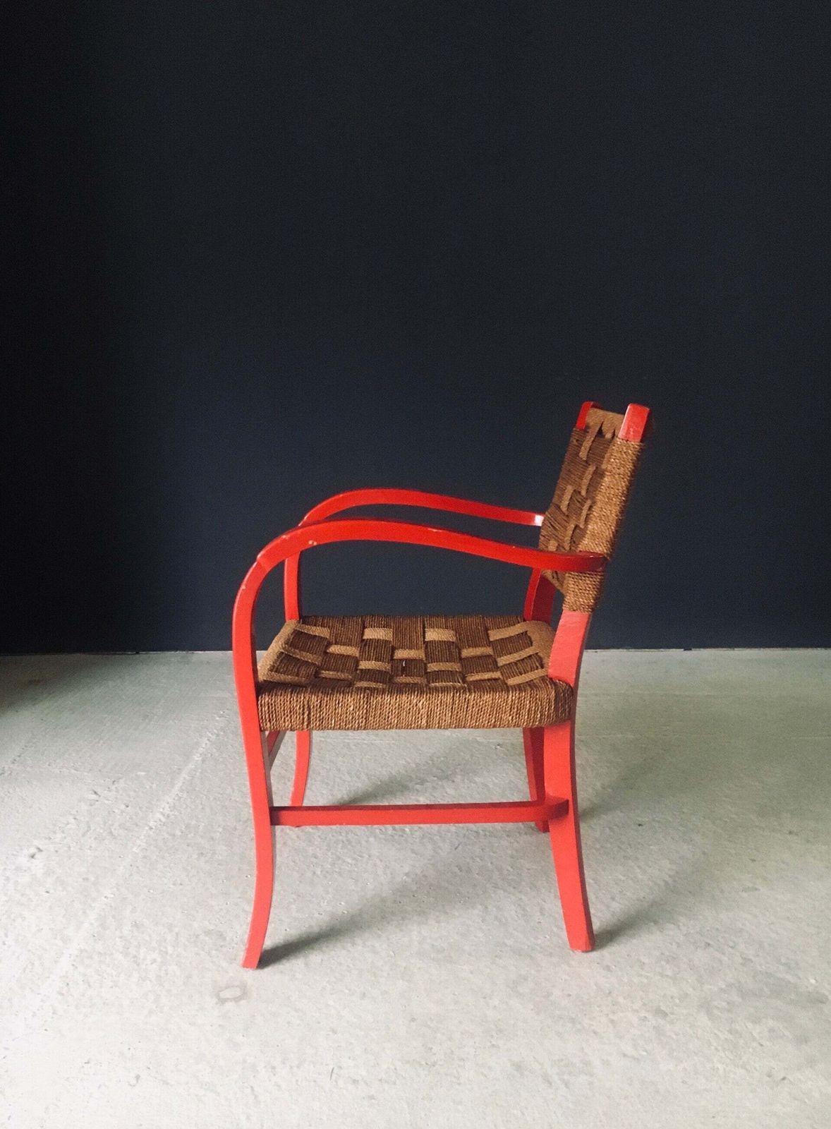 Furniture Mediterranean Design Armchair Set 1, France 1950's photo