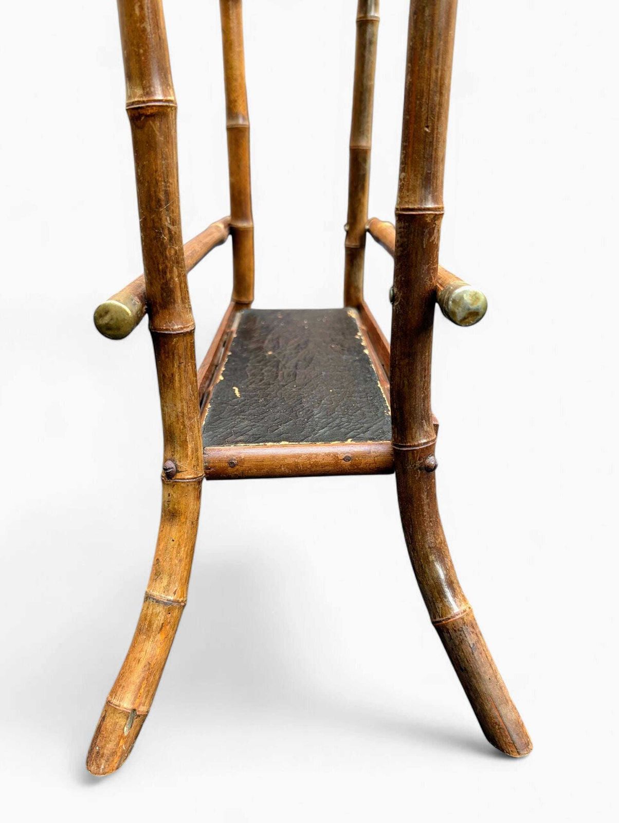 Victorian Bamboo Magazine Stand – Anglo Japanese Aesthetic Movement Wicker Rack, C.1880 photo vinterior