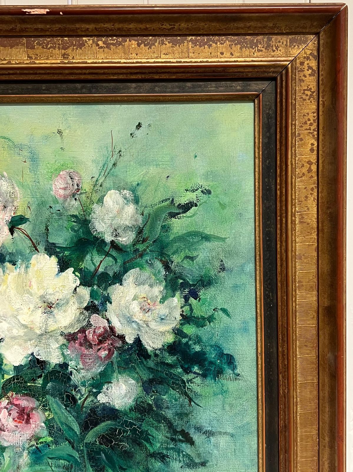 Pierre Piot (1921 1998)large 20th Century French Impressionist Oil Still Life Flowers photo for sale