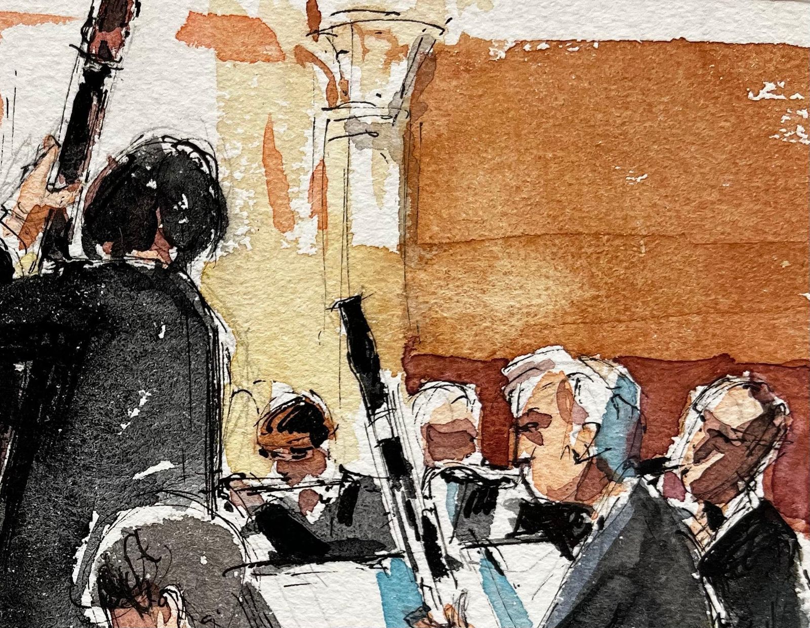 Pierre Neveuorchestra Rehearsal With Conductor And Musicians Classical Music Ensemble photo Art