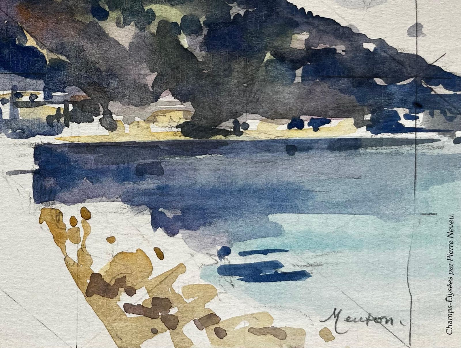 Pierre Neveumenton Lighthouse Mediterranean Seafront With Mountains French Coastal Scene photo vinterior