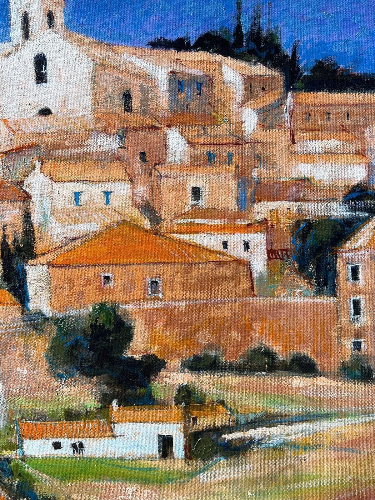 Pierre Neveuhuge French Contemporary Oil Painting Bonnieux Luberon Provence Village photo vintage