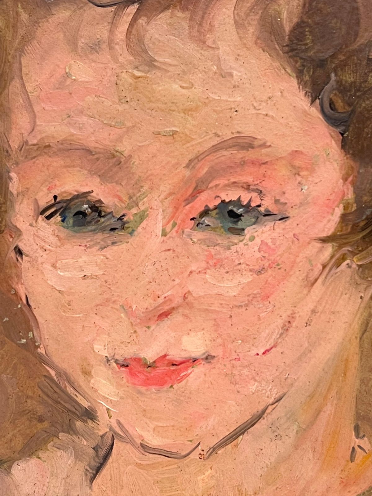 Suzanne Dinkes1930's French Oil Painting Double Sided Portrait Painting Of Woman1930's photo buy