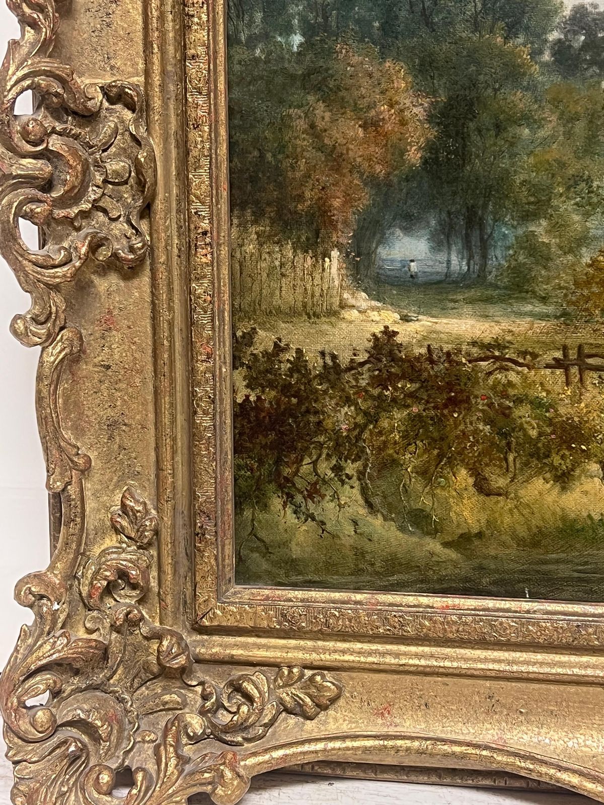 English School (19th Century)victorian English Oil Painting Horse & Rider In Rural Landscape With River photo buy