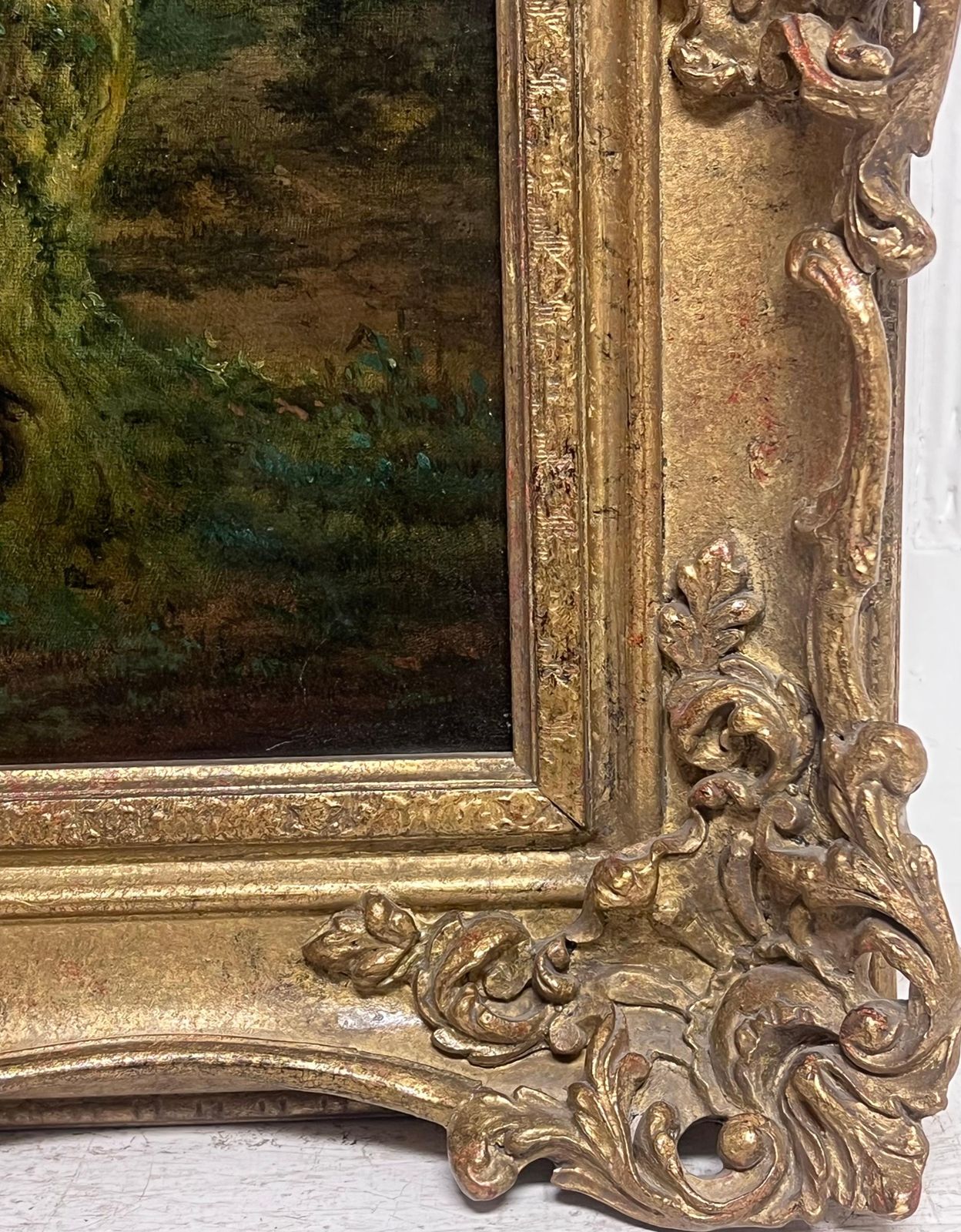 English School (19th Century)victorian English Oil Painting Horse & Rider In Rural Landscape With River photo vintage