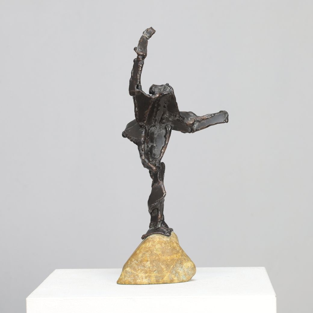 Bronze Sculpture By Dutch Artist Hugo Hol, 1970s