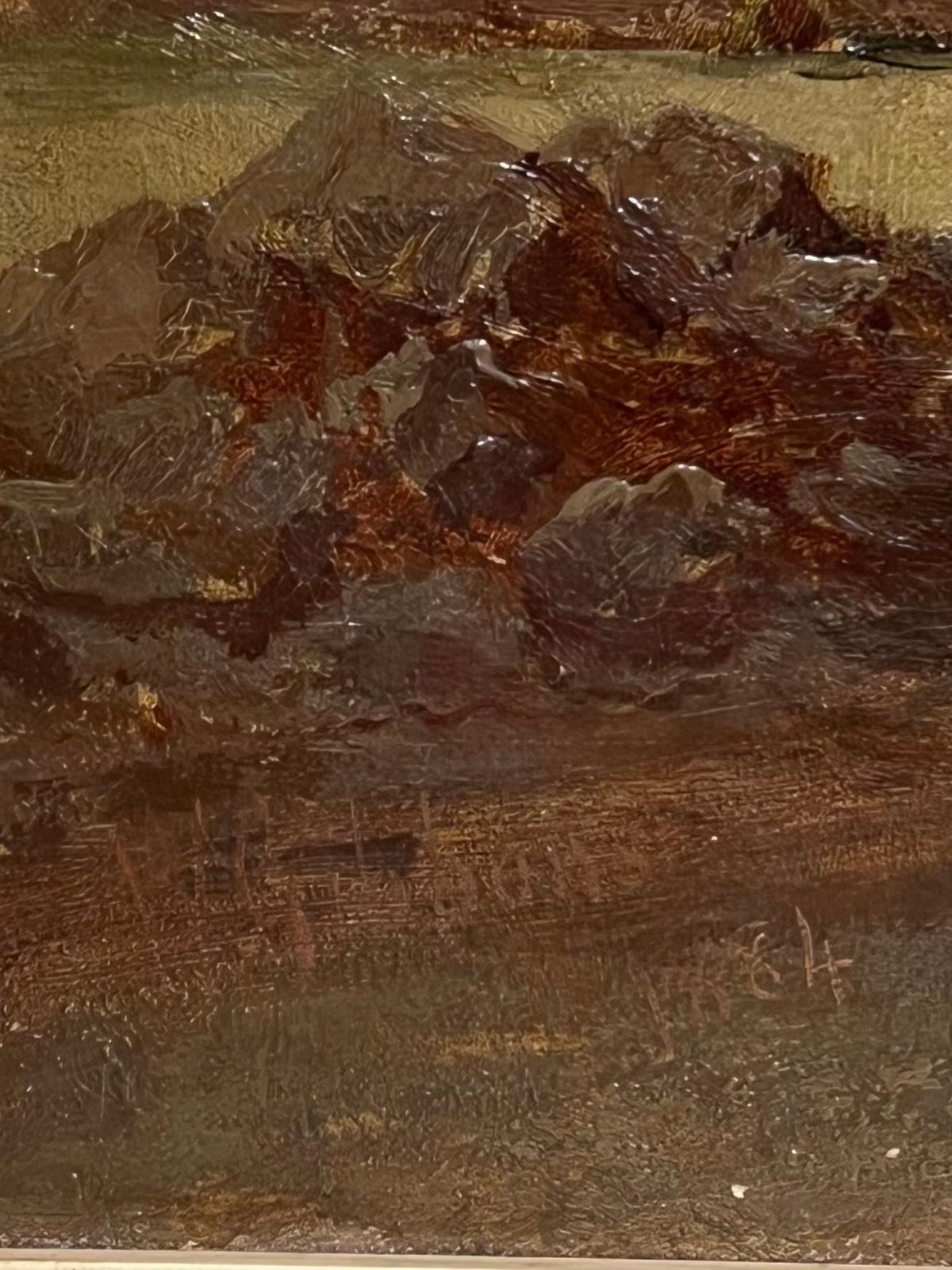 photo vinterior English School (19th Century)huge Victorian 1880's English Coastal Shipwreck Dramatic Seascape Signed Oil1884