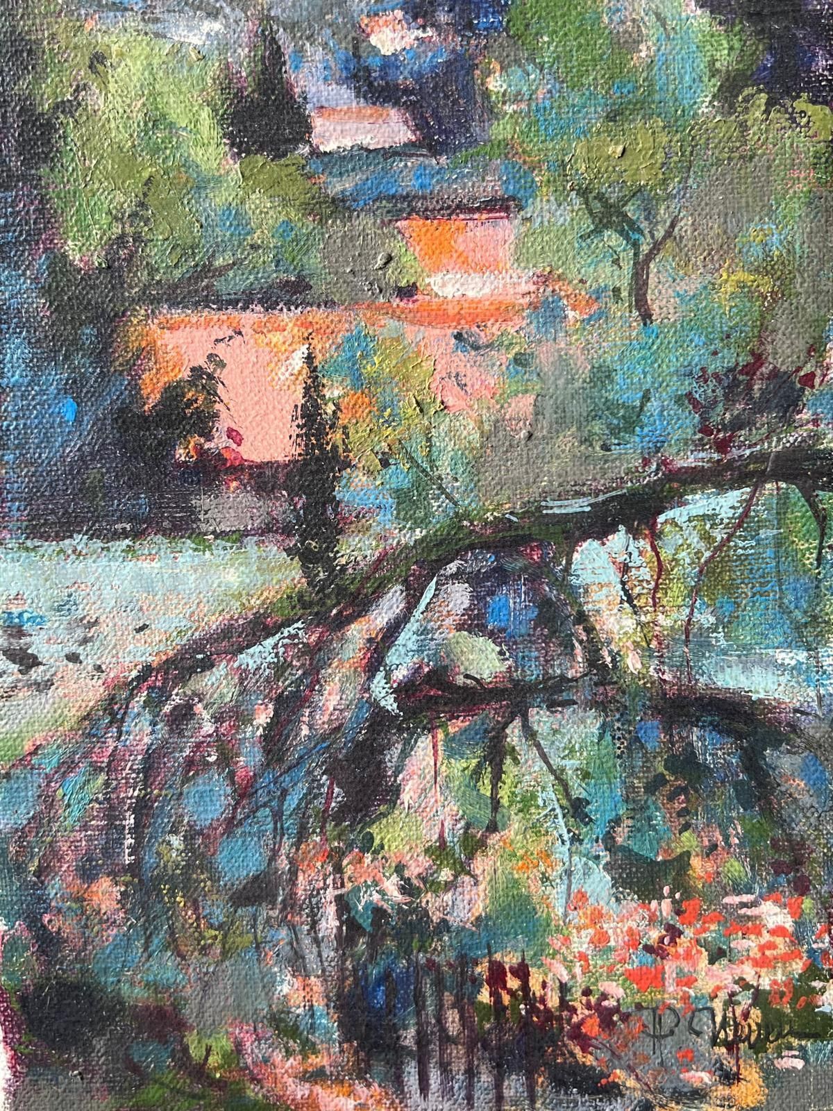 Pierre Neveufrench Post Impressionist Oil Painting The Gardens Of Aix En Provence photo Art