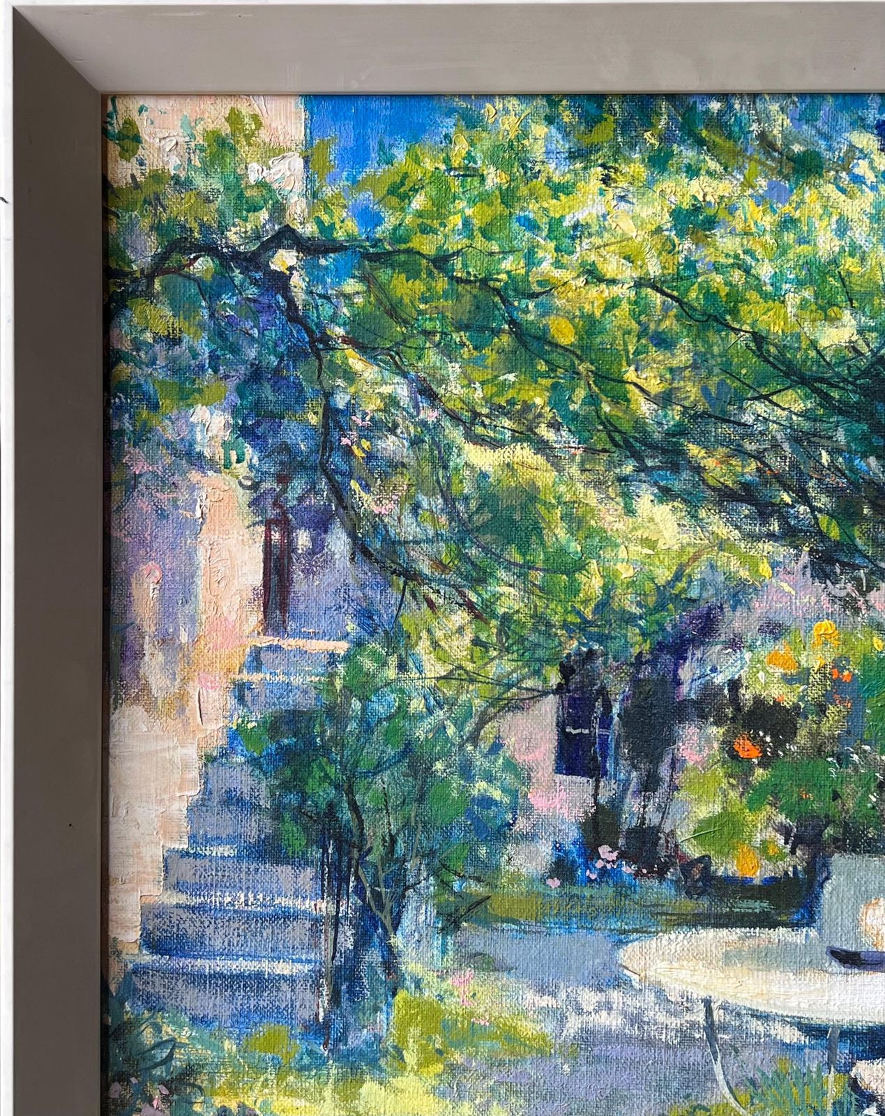 Pierre Neveule Jardin En Provence Old Stone Garden & House French Impressionist Oil Painting photo buy