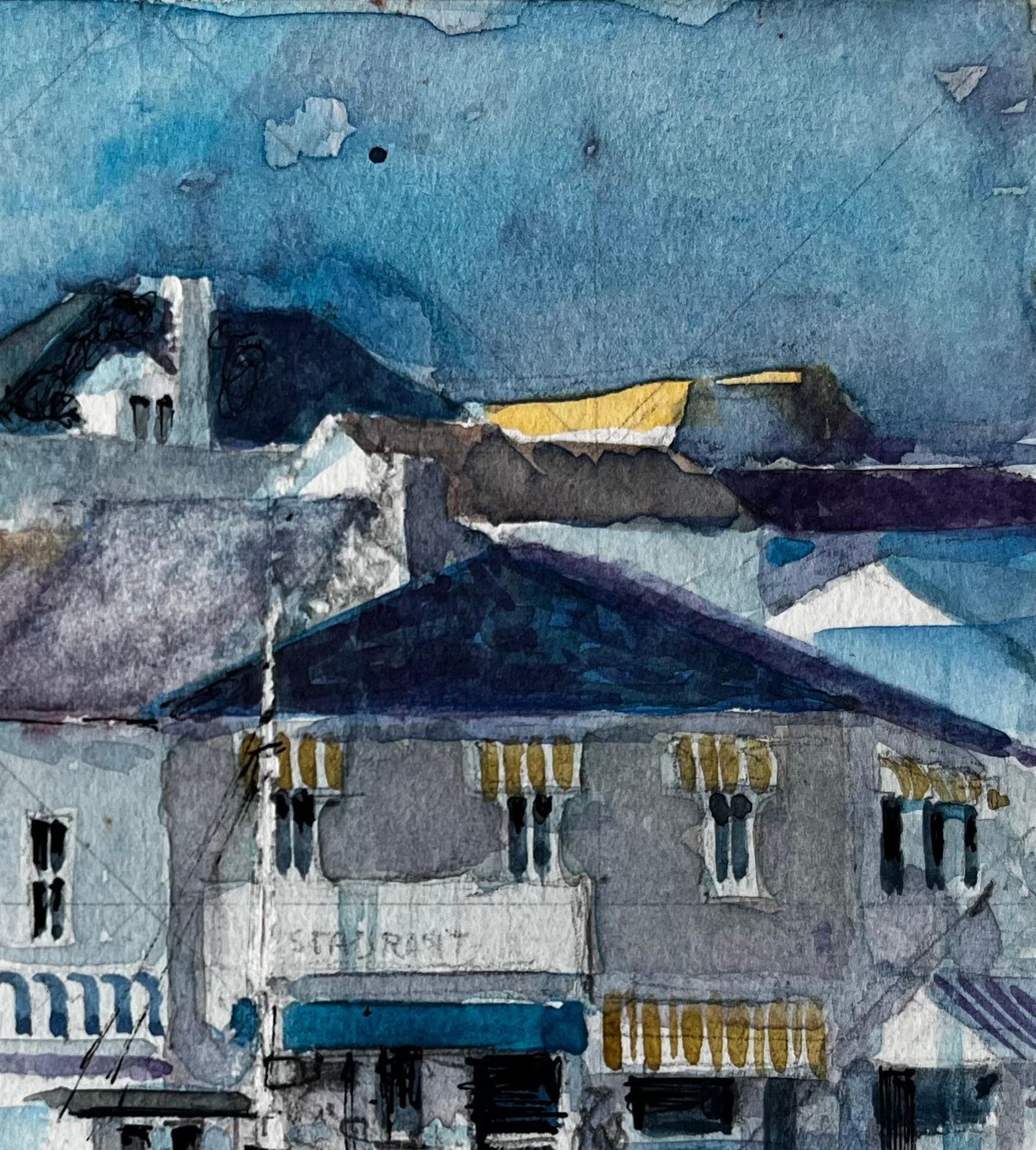 Pierre Neveufishing Boats And Harbourfront Houses French Mediterranean Port Scene photo Art