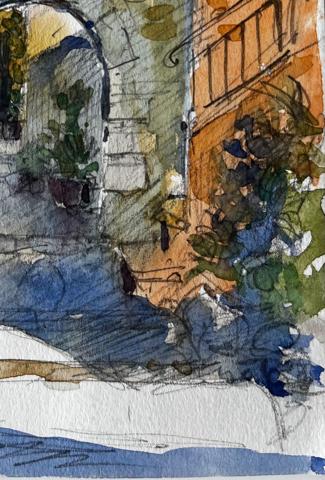 Pierre Neveuroquebrune Archway And Sunlit Passage French Riviera Architectural Study photo Art