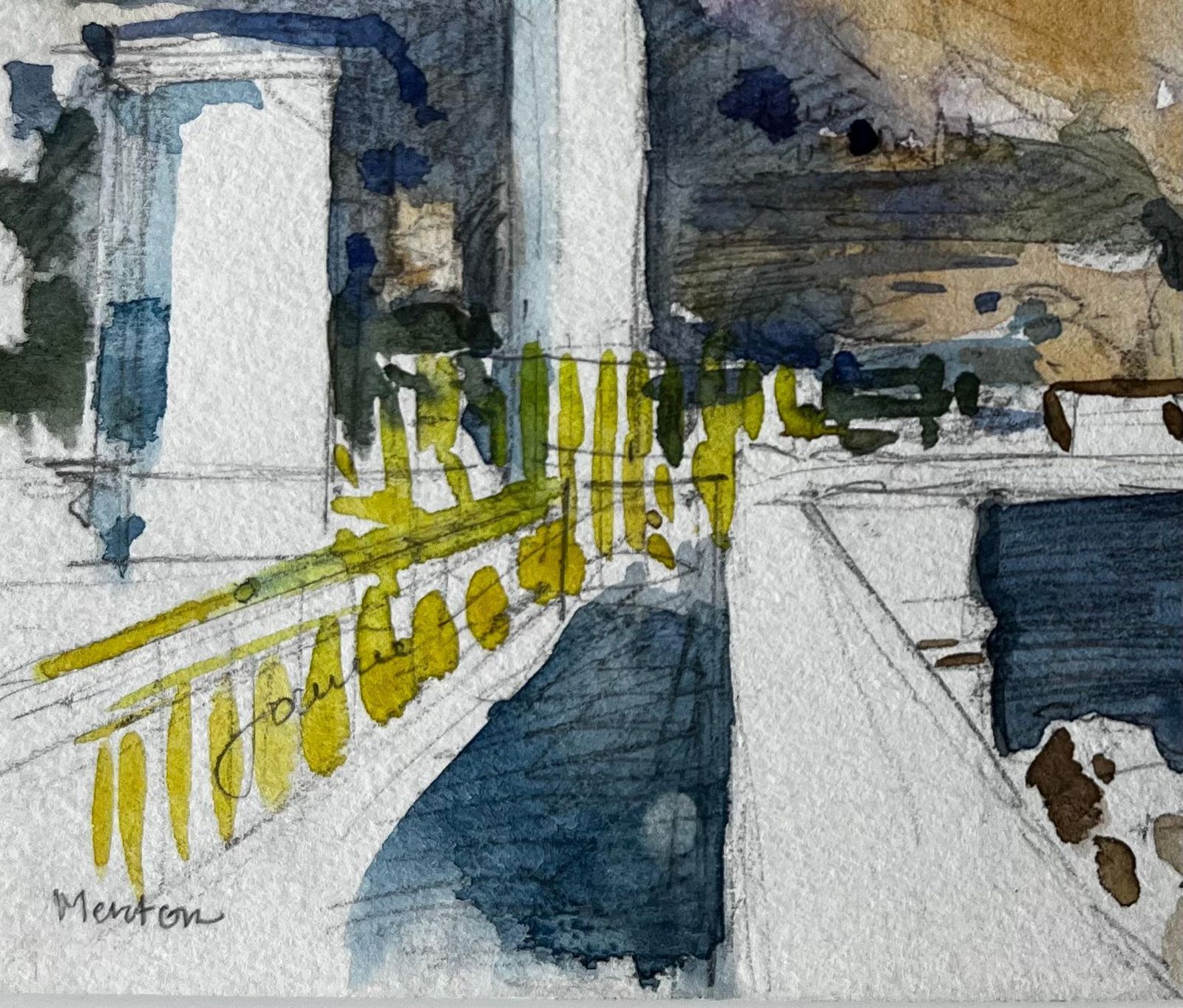 Pierre Neveumenton Lighthouse And Coastal Promenade French Riviera Study photo vinterior