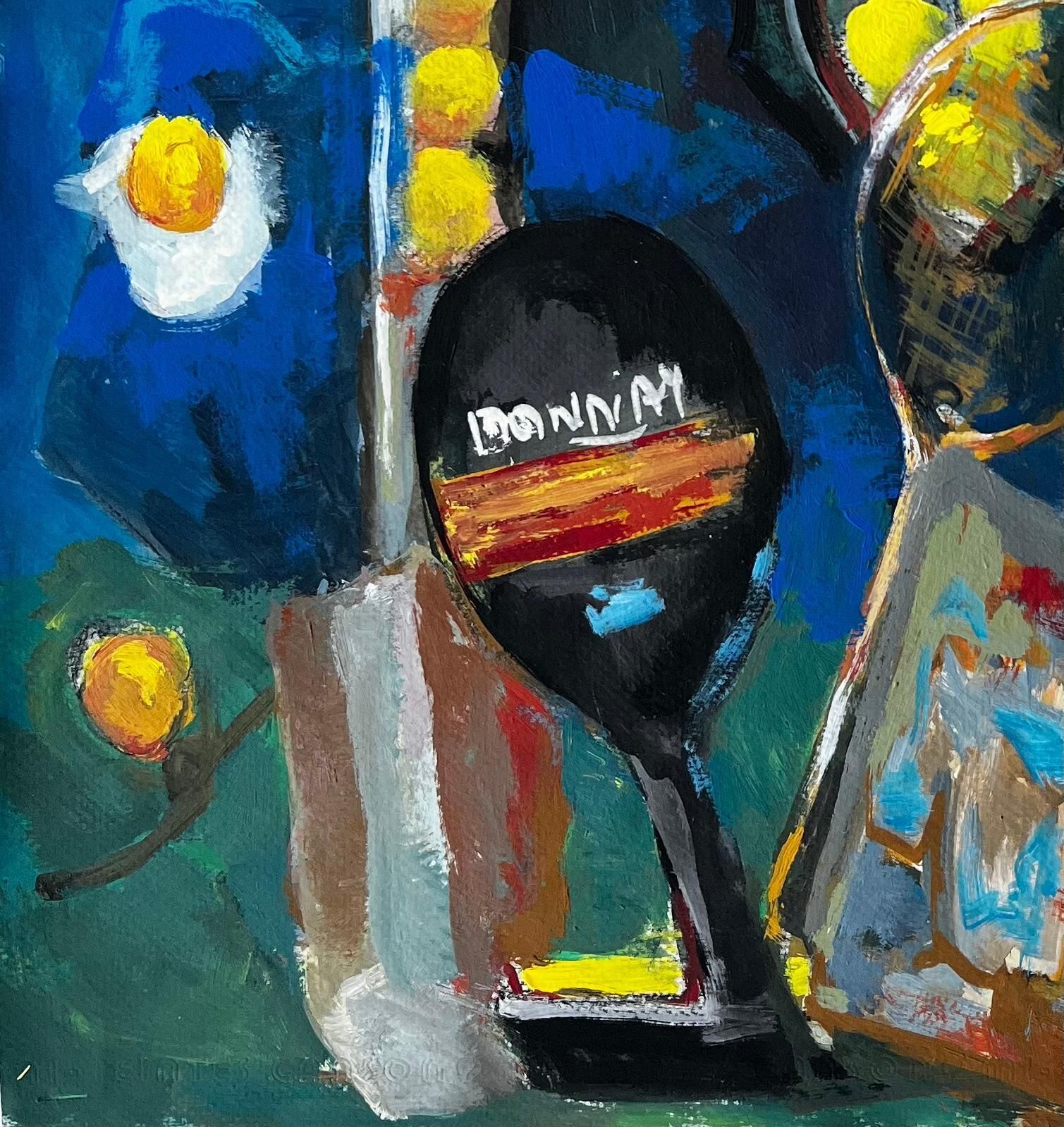 Guy Nicodfrench Modernist Still Life With Tennis Rackets Balls And Sporting Equipment photo Art