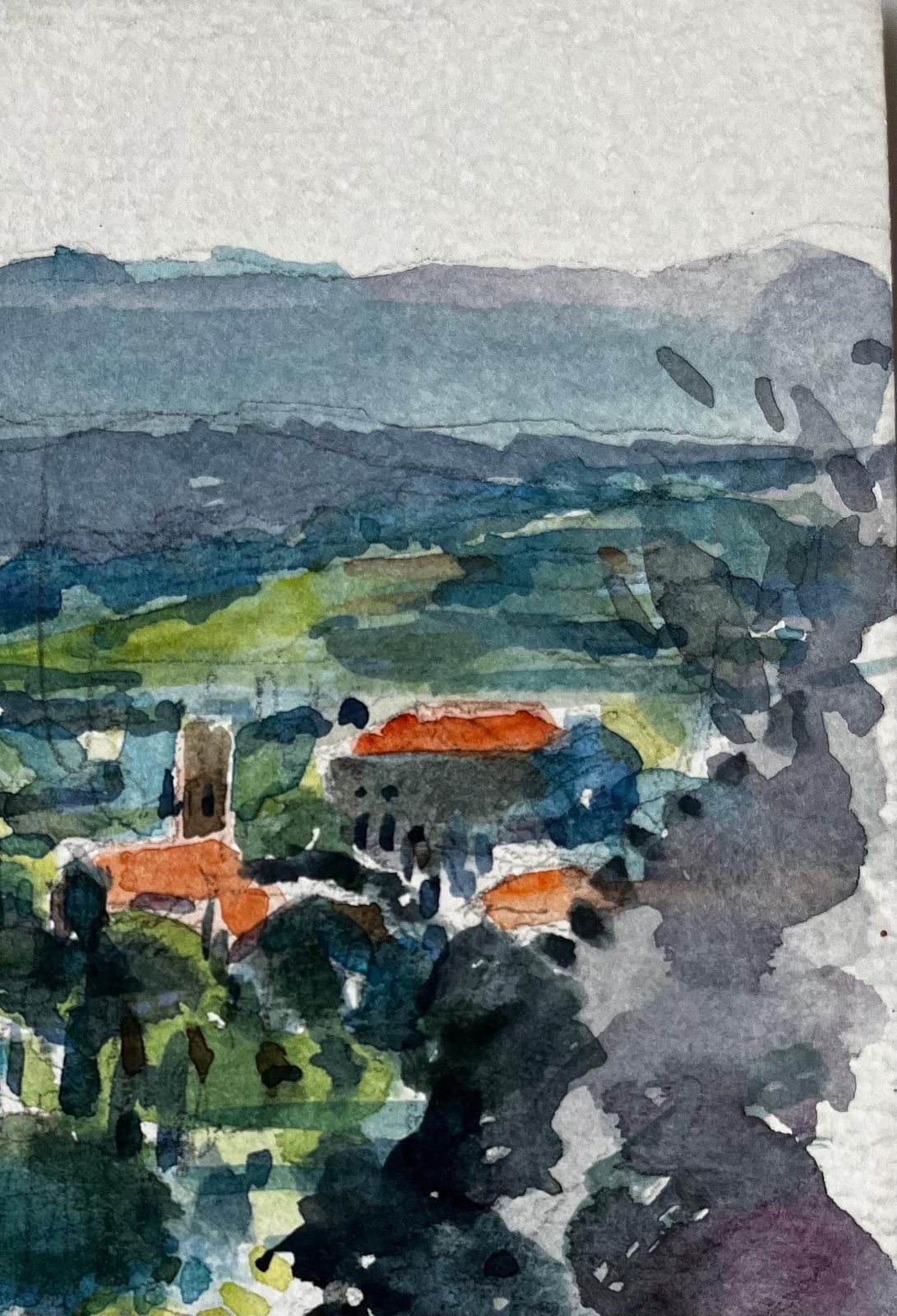 Pierre Neveuview Of Châteauneuf Provence Village Landscape French Post Impressionist photo Art