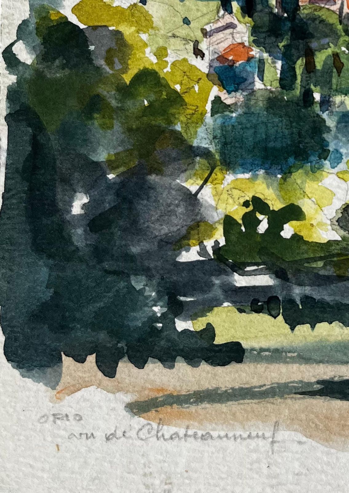 Pierre Neveuview Of Châteauneuf Provence Village Landscape French Post Impressionist photo 433.0