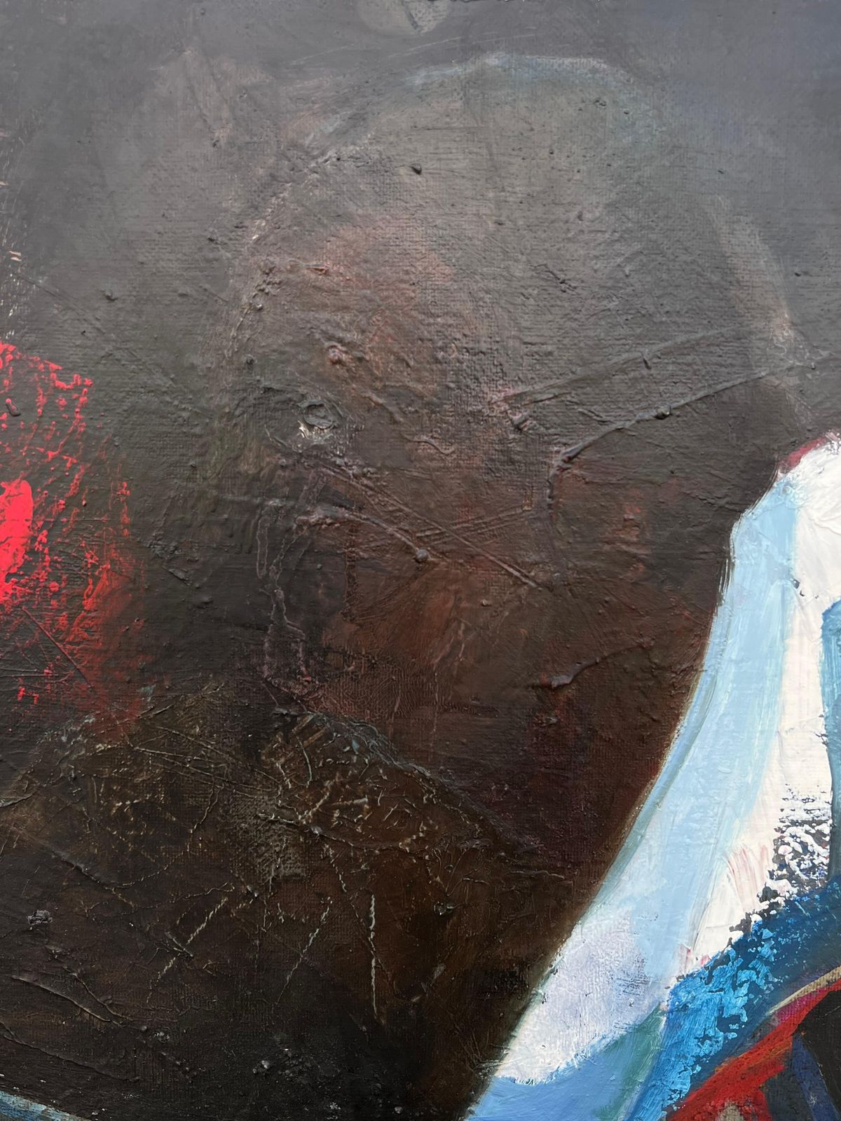 Jacqueline Verdet (1931 2023)huge French Contemporary Modernist Abstract Oil Painting Shapes And Forms photo vintage