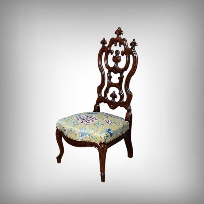 Mahogany Wet Nurse's Chair Napoleon III Period  Second Half Of The 19th Century