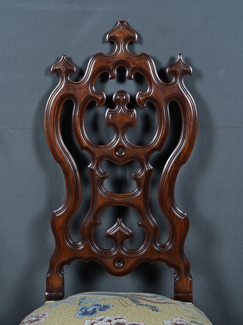 Mahogany Wet Nurse's Chair Napoleon III Period  Second Half Of The 19th Century photo Furniture