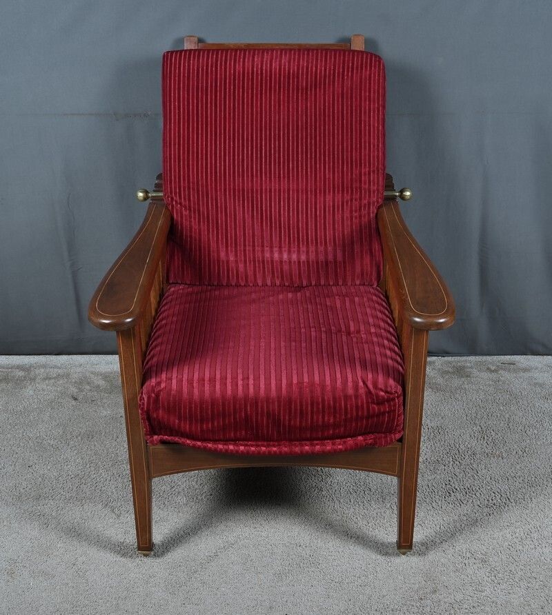 1520.0 Morris Armchair In Mahogany  Arts And Crafts Style  Early 20th Century photo